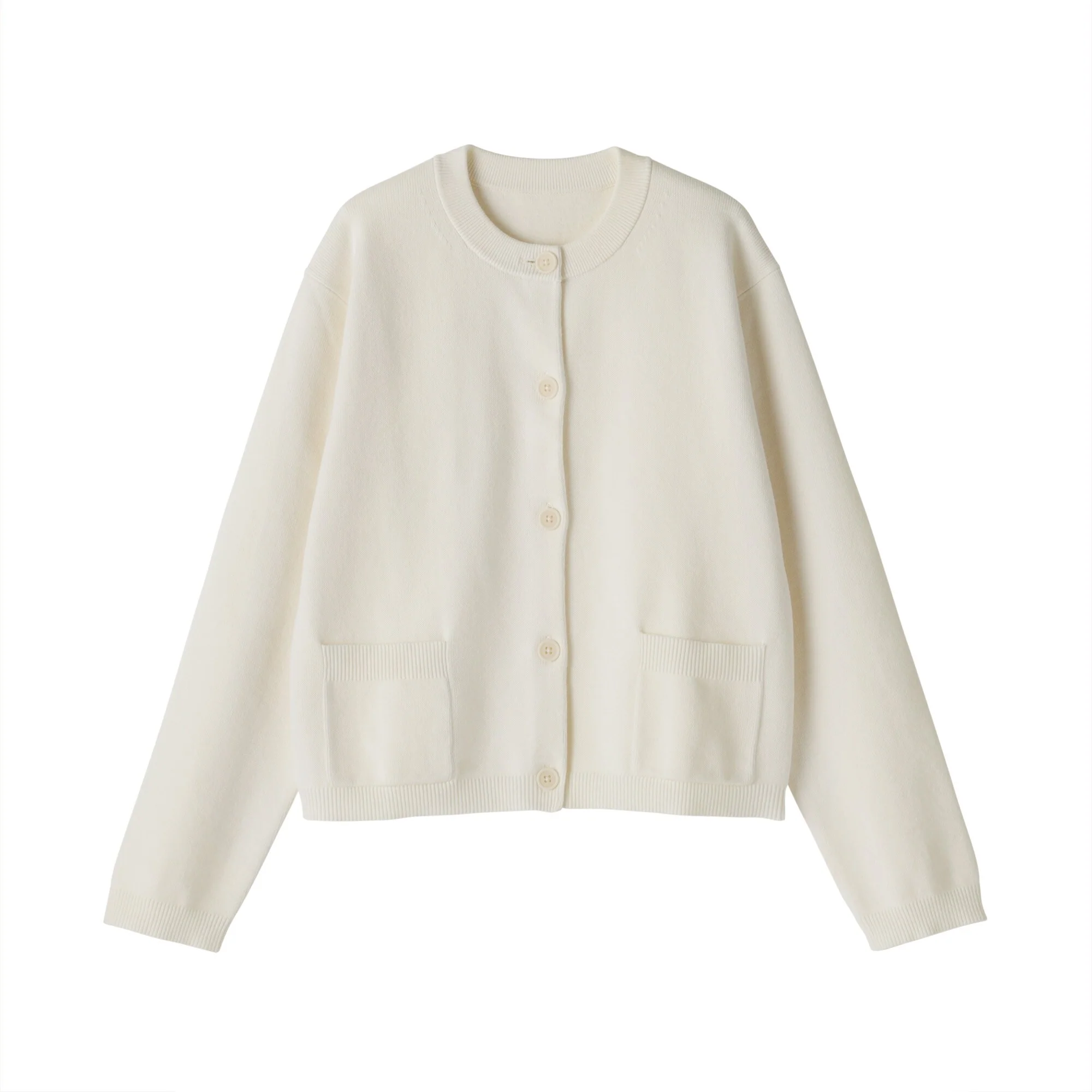 Women's Washable Crew Neck Cardigan - Image 18