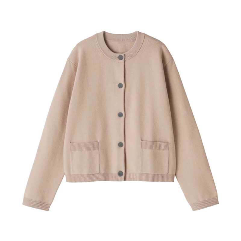 Women's Washable Crew Neck Cardigan - Image 34