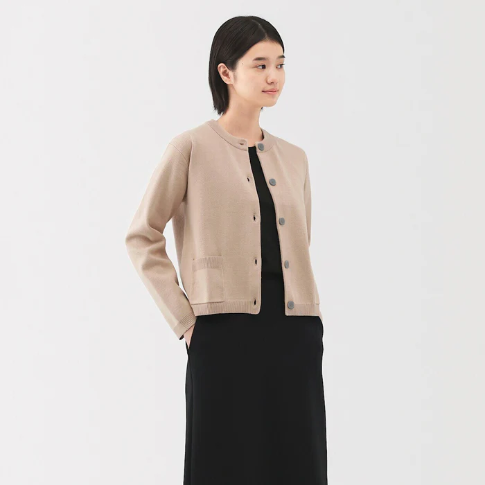 Women's Washable Crew Neck Cardigan - Image 35