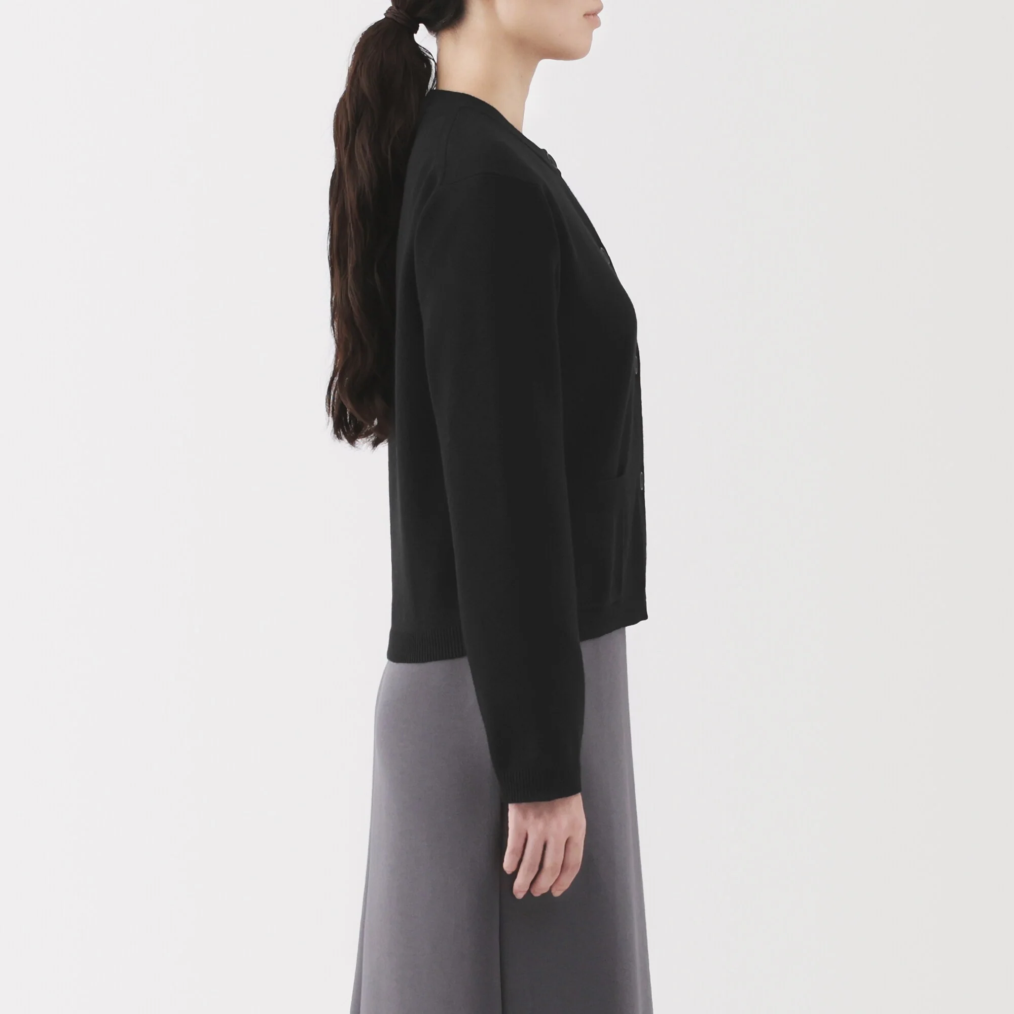 Women's Washable Crew Neck Cardigan - Image 5
