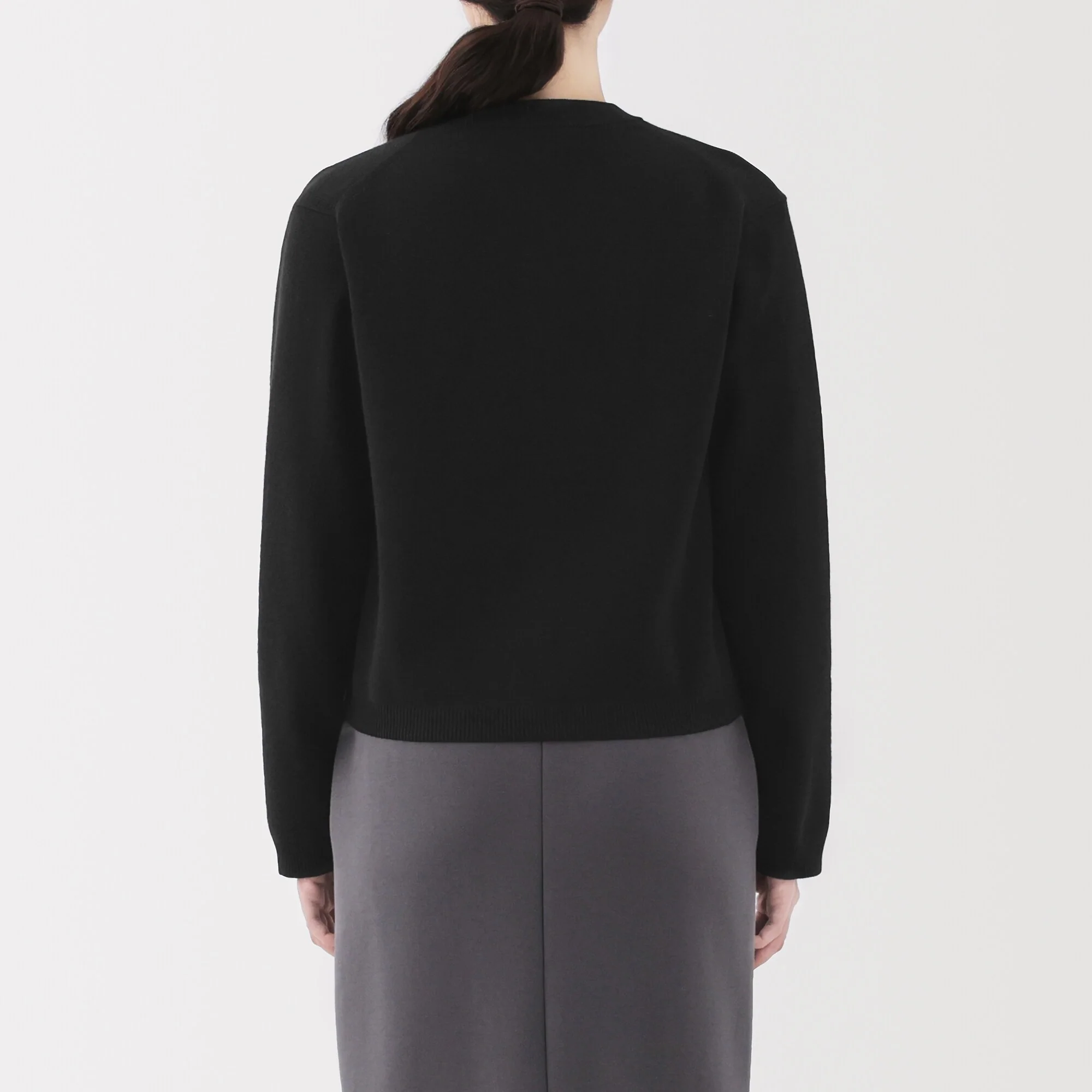 Women's Washable Crew Neck Cardigan - Image 6