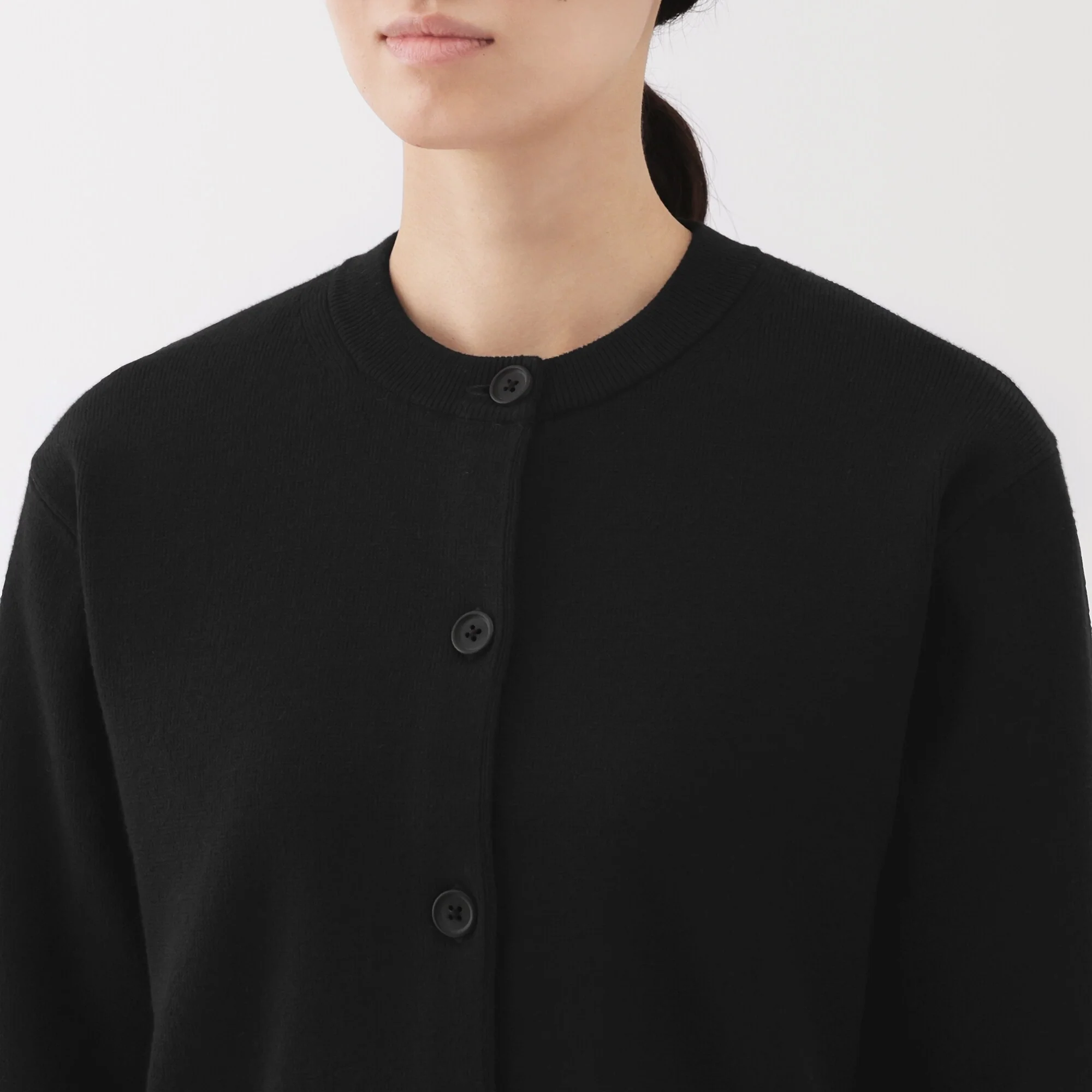Women's Washable Crew Neck Cardigan - Image 7