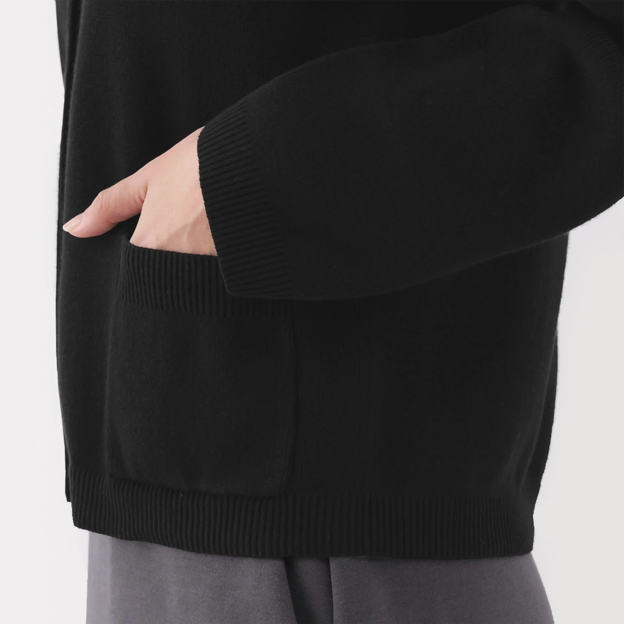Women's Washable Crew Neck Cardigan - Image 8