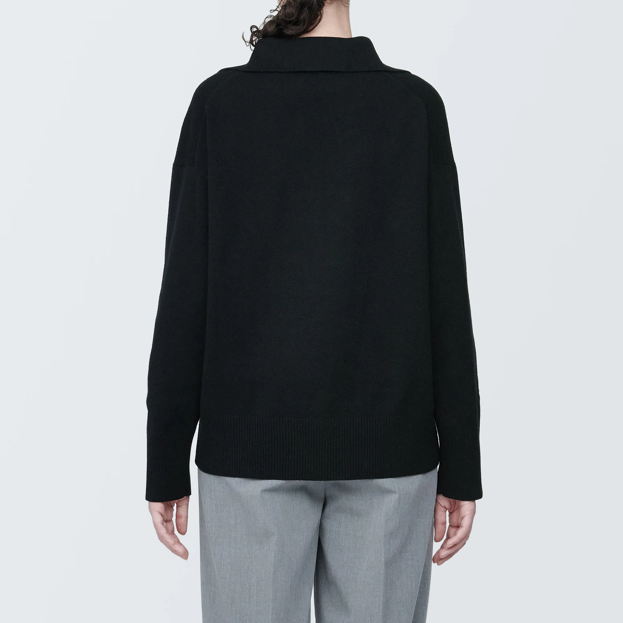 Women's Washable Milano Rib Knit Skipper Polo Sweater - Image 13