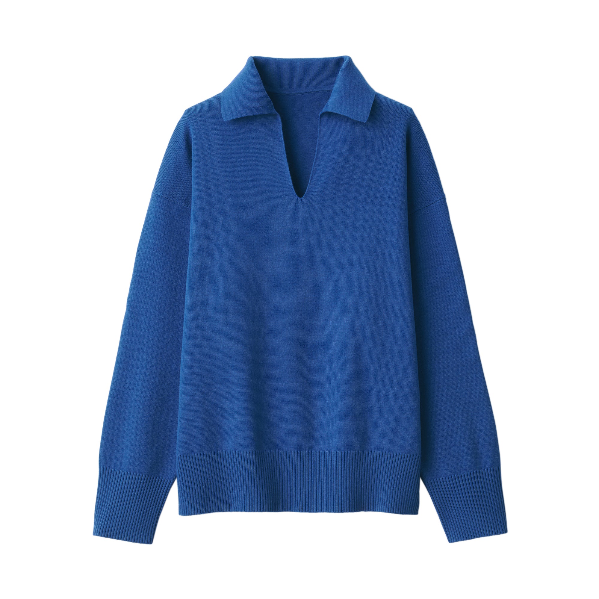 Women's Washable Milano Rib Knit Skipper Polo Sweater - Image 2