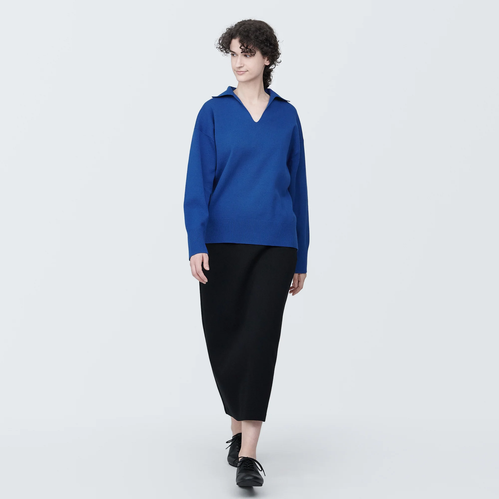 Women's Washable Milano Rib Knit Skipper Polo Sweater - Image 4