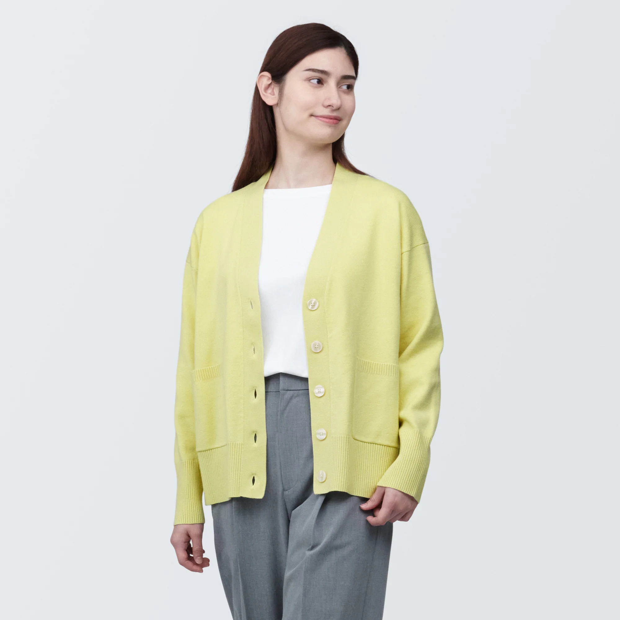 Women's Washable Milano Rib Knit V-Neck Cardigan