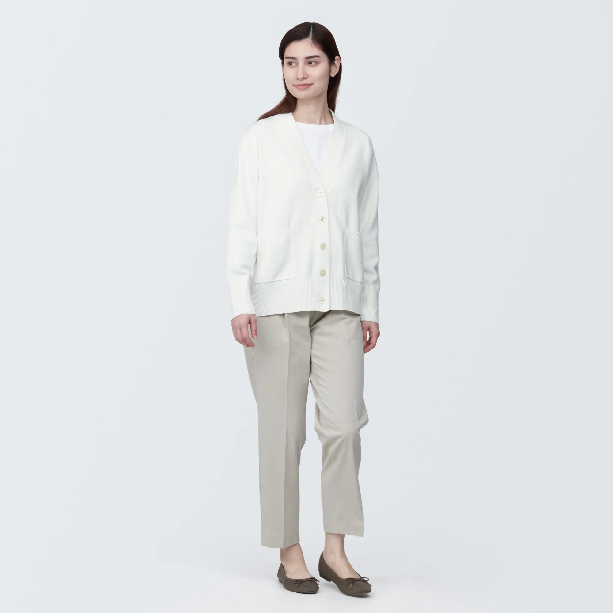 Women's Washable Milano Rib Knit V-Neck Cardigan - Image 12