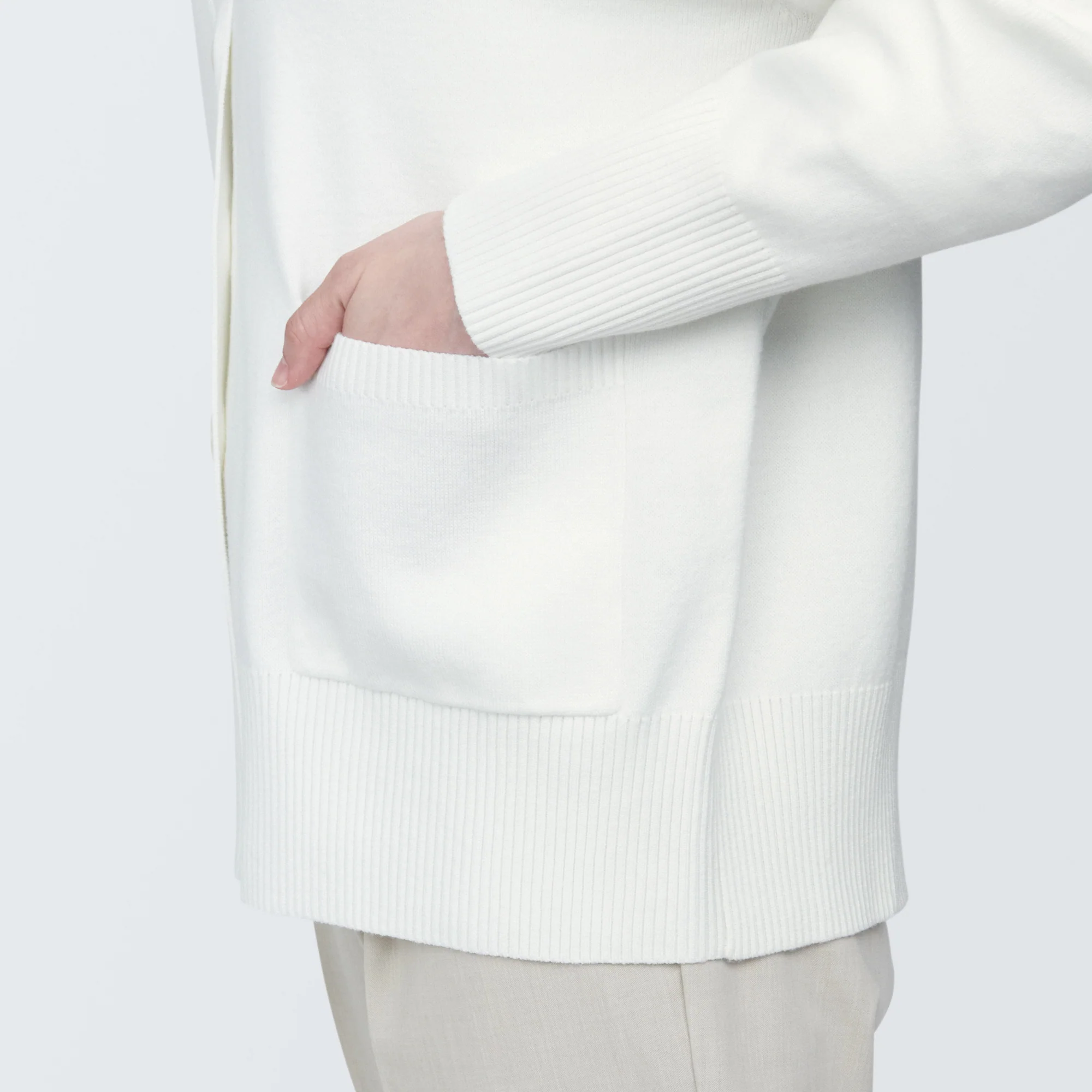 Women's Washable Milano Rib Knit V-Neck Cardigan - Image 16