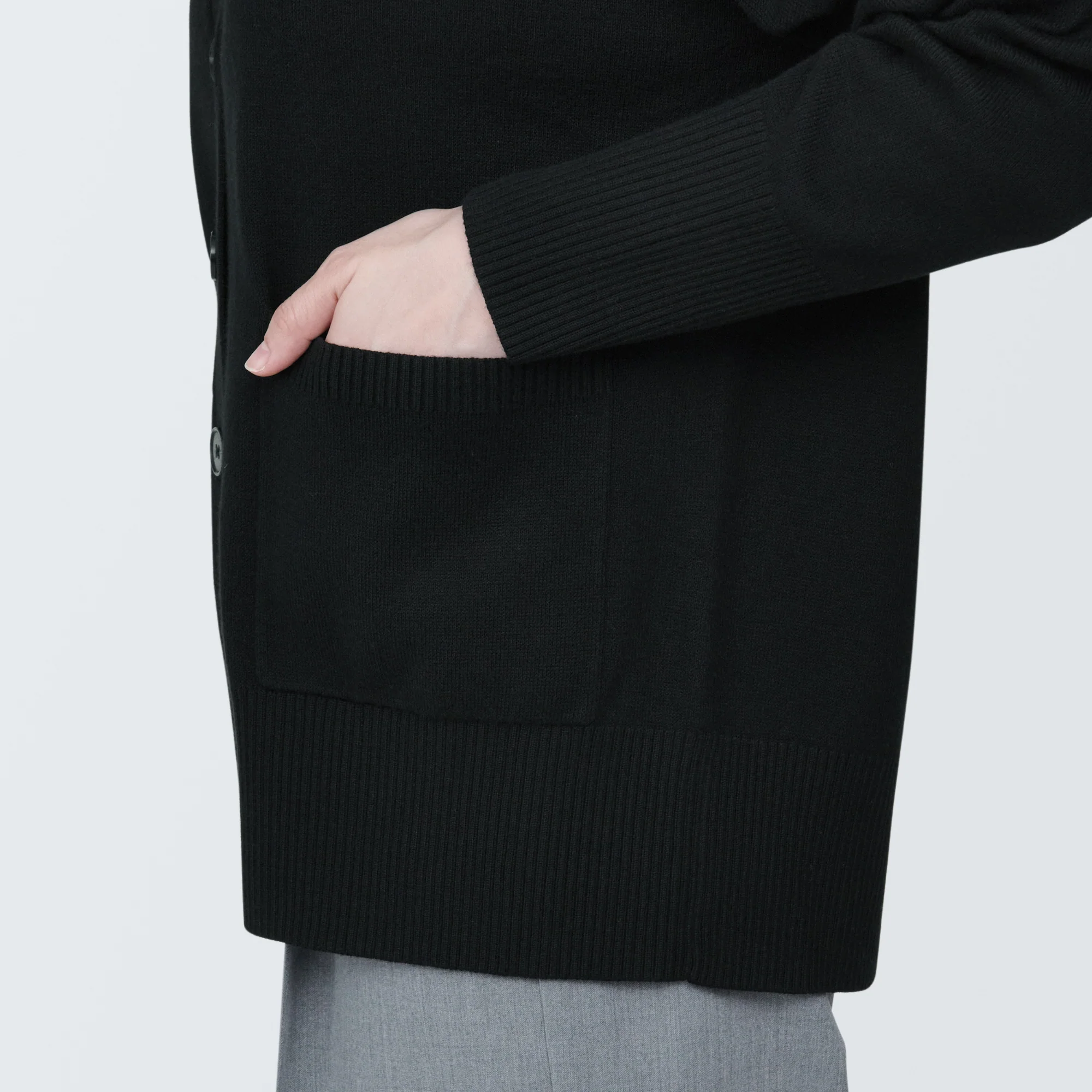 Women's Washable Milano Rib Knit V-Neck Cardigan - Image 32