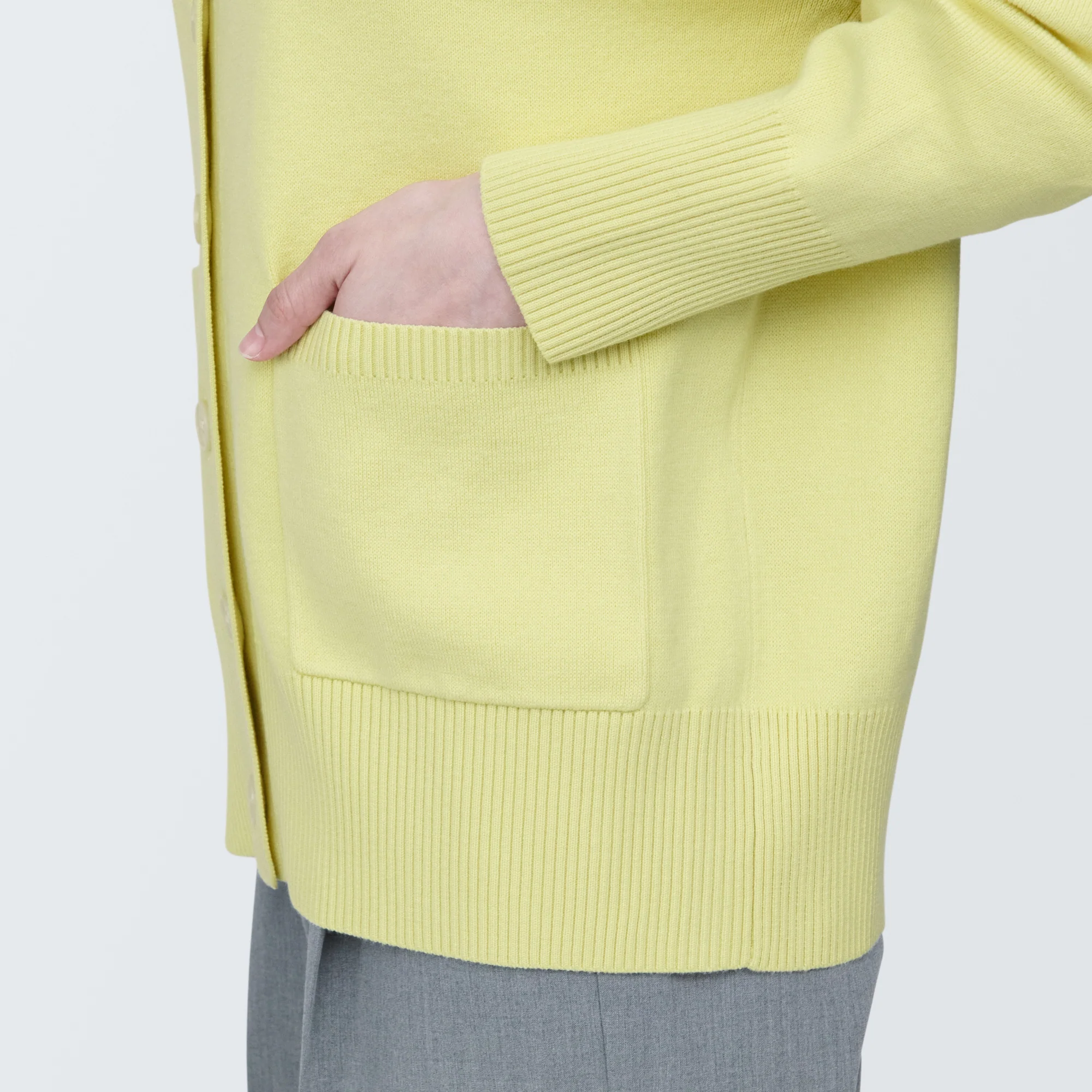 Women's Washable Milano Rib Knit V-Neck Cardigan - Image 8