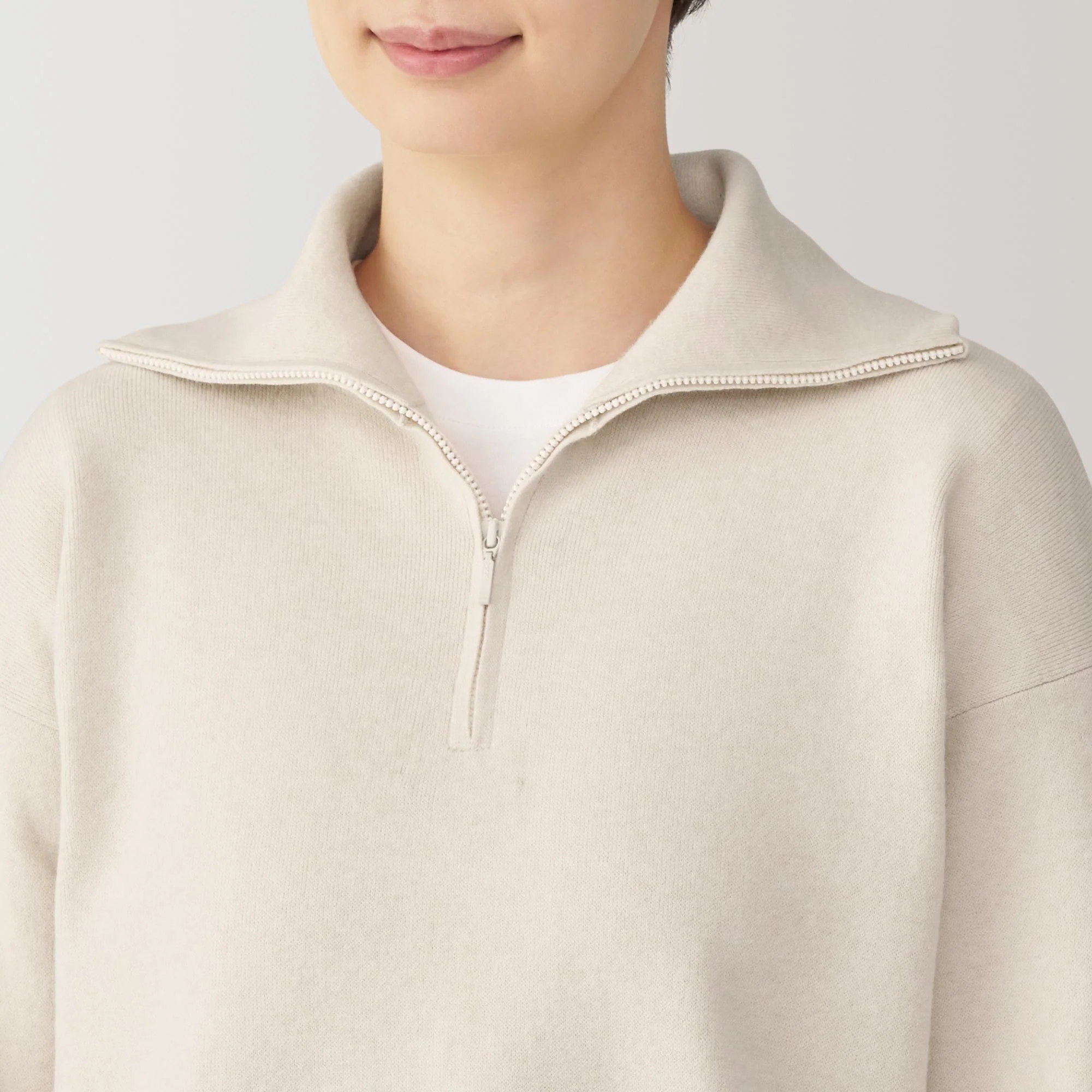 Women's Washable Milano Ribbed Half Zip Sweater - Image 16