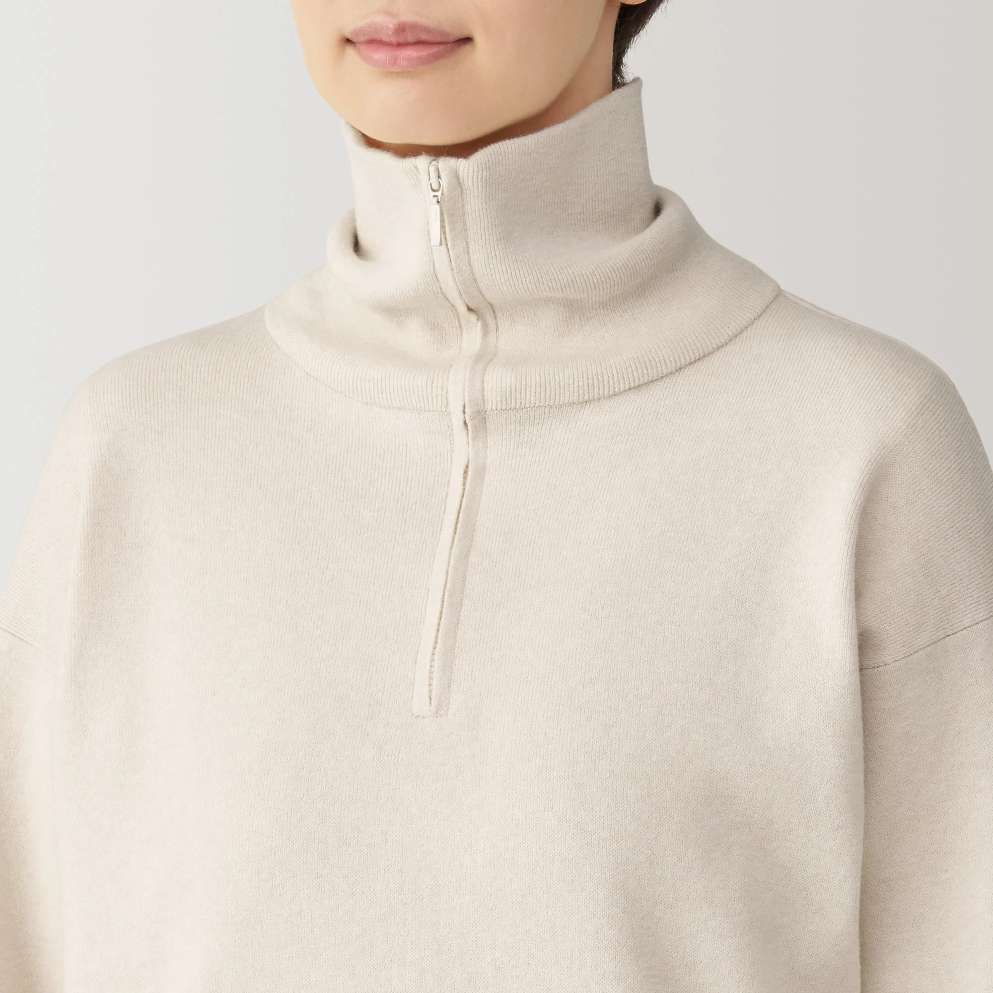 Women's Washable Milano Ribbed Half Zip Sweater - Image 17