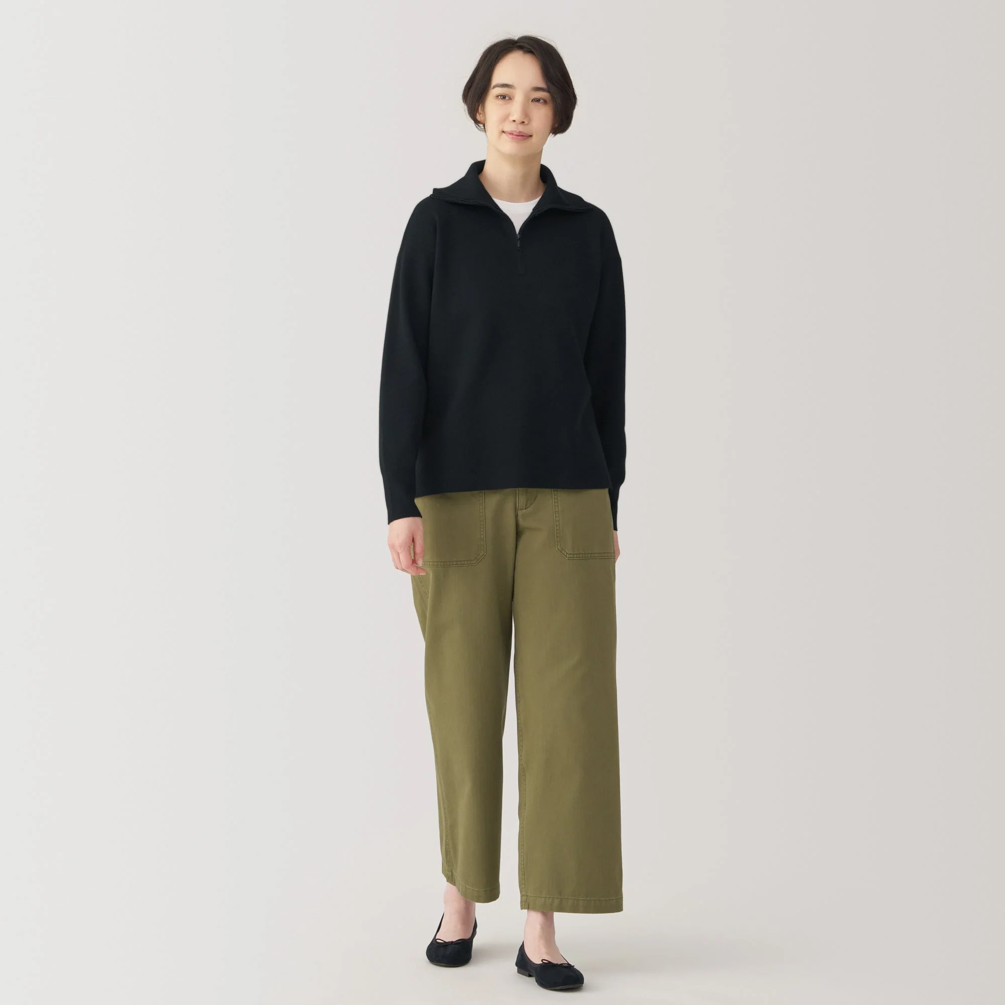 Women's Washable Milano Ribbed Half Zip Sweater - Image 22