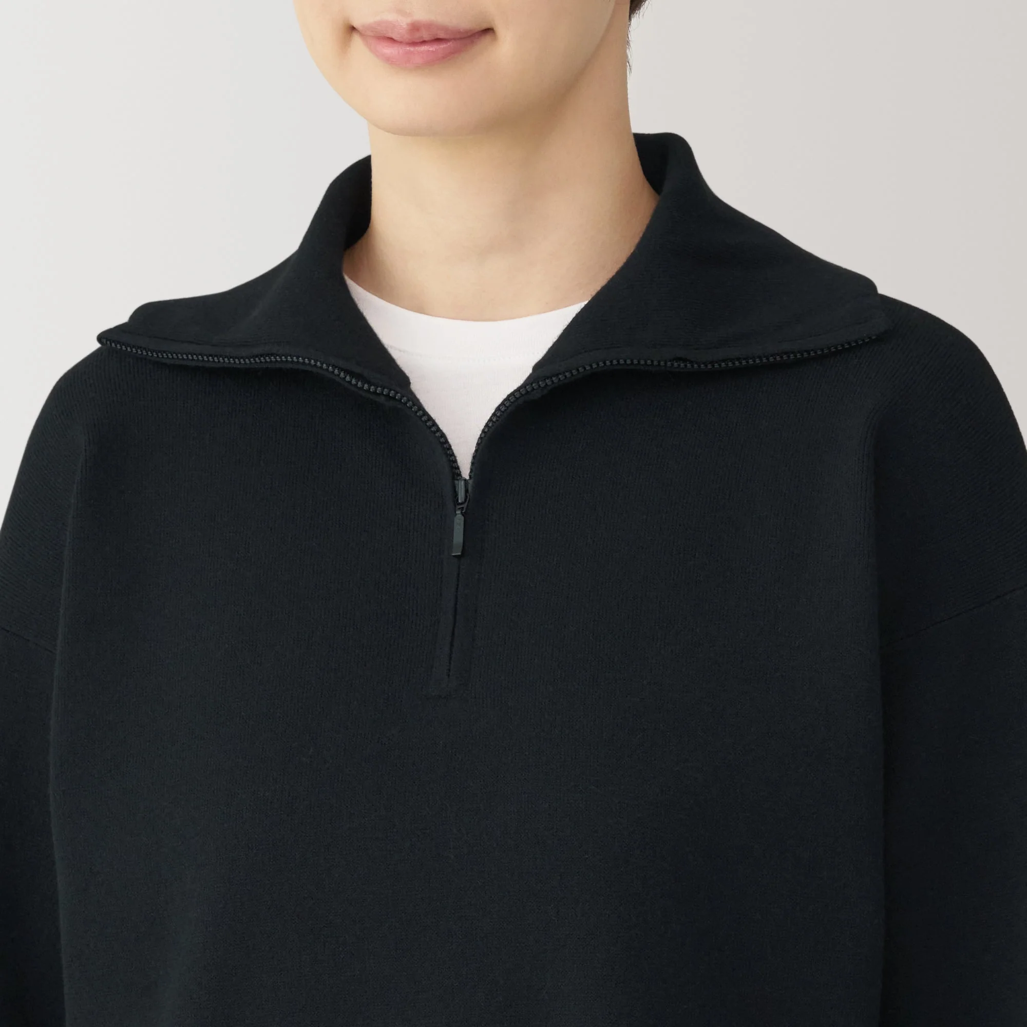 Women's Washable Milano Ribbed Half Zip Sweater - Image 25