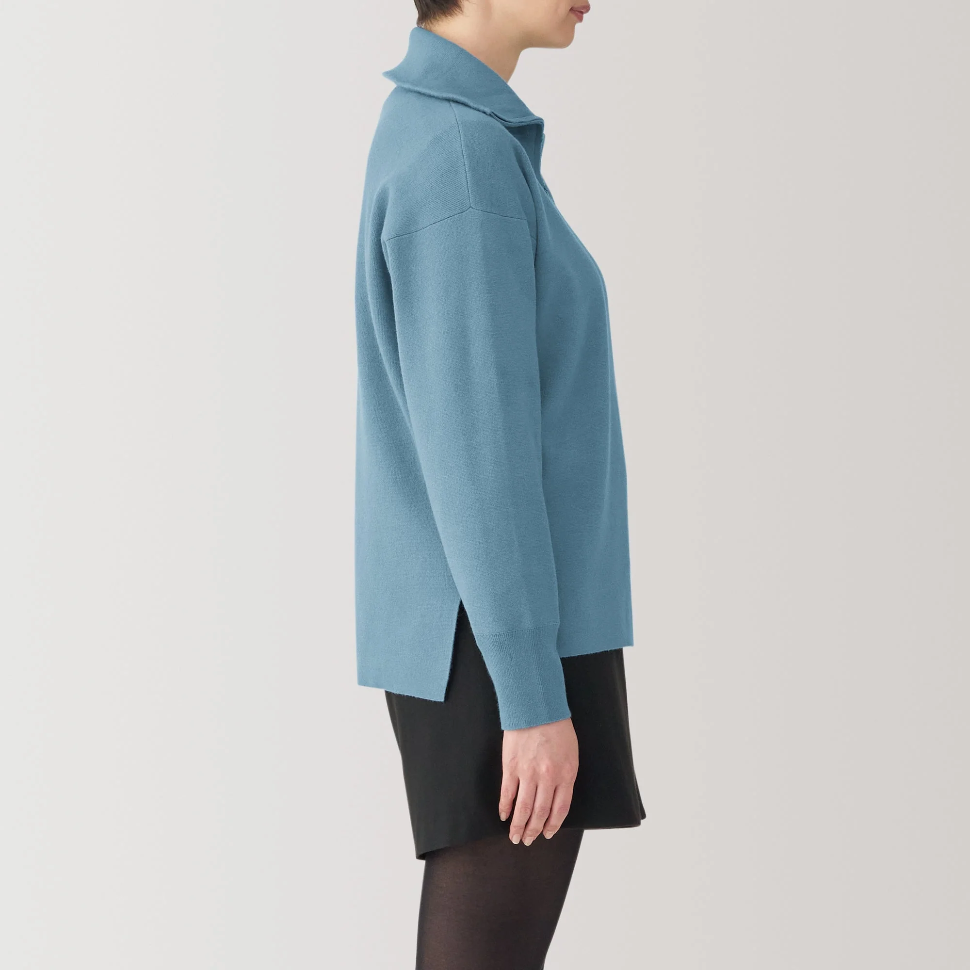 Women's Washable Milano Ribbed Half Zip Sweater - Image 32