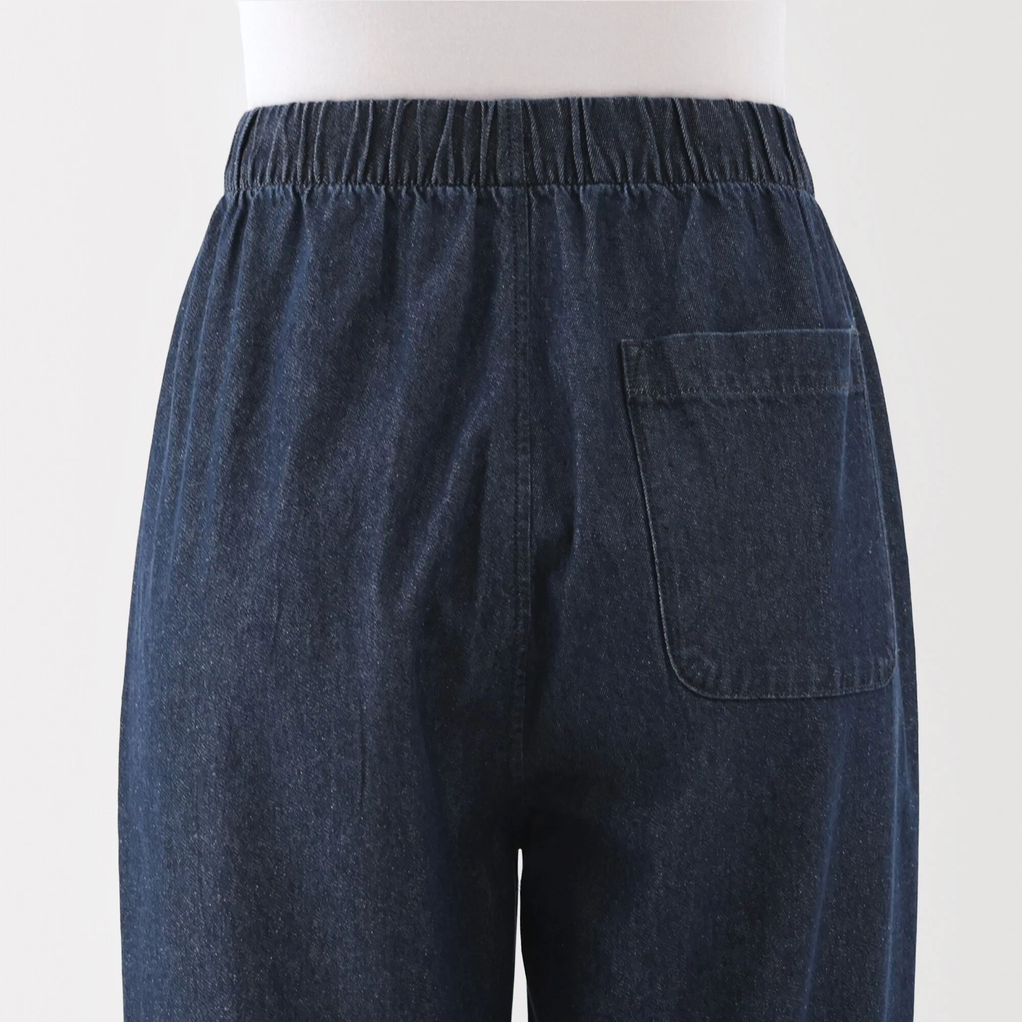 Women's Washed Denim Easy Tapered Pants - Image 17