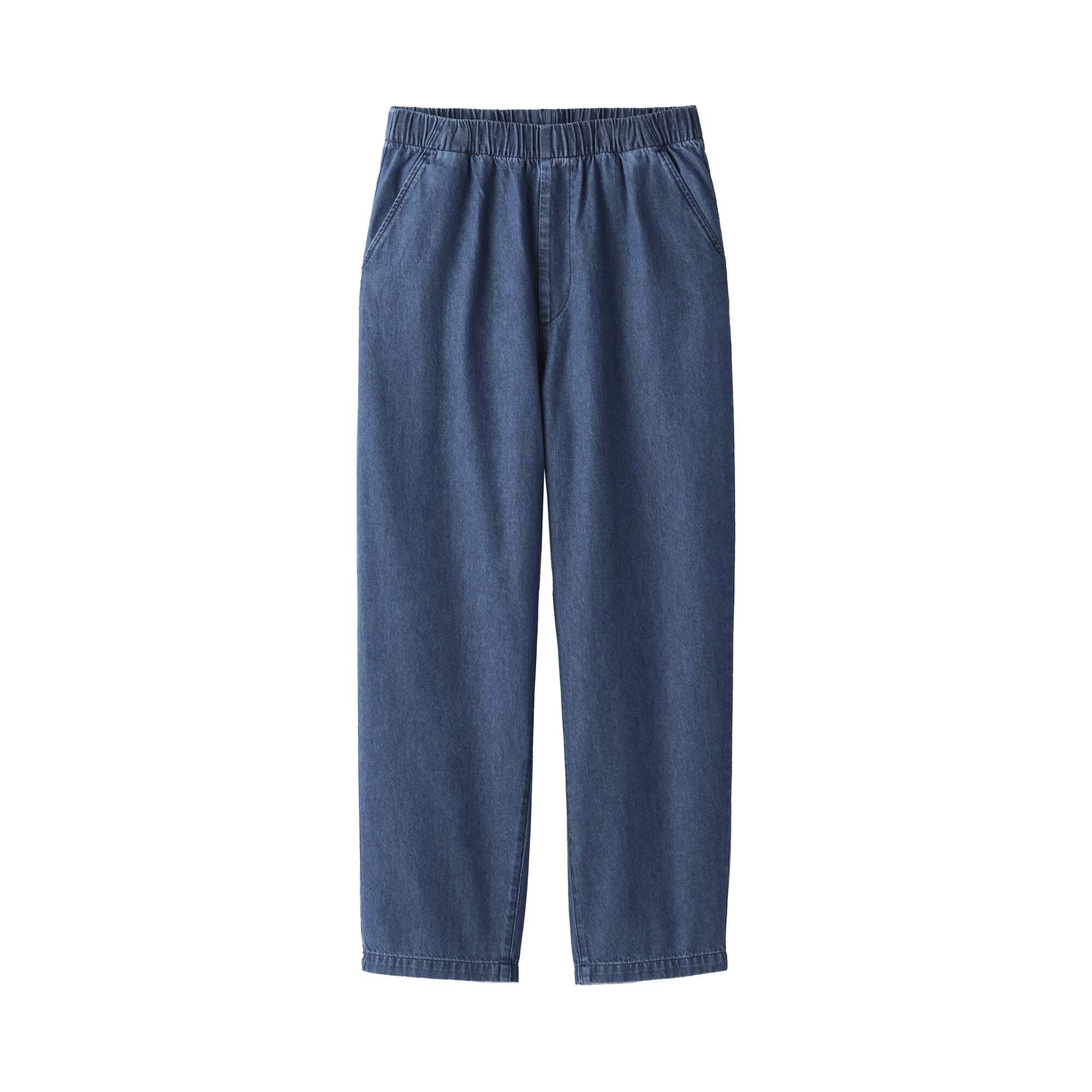 Women's Washed Denim Easy Tapered Pants - Image 2