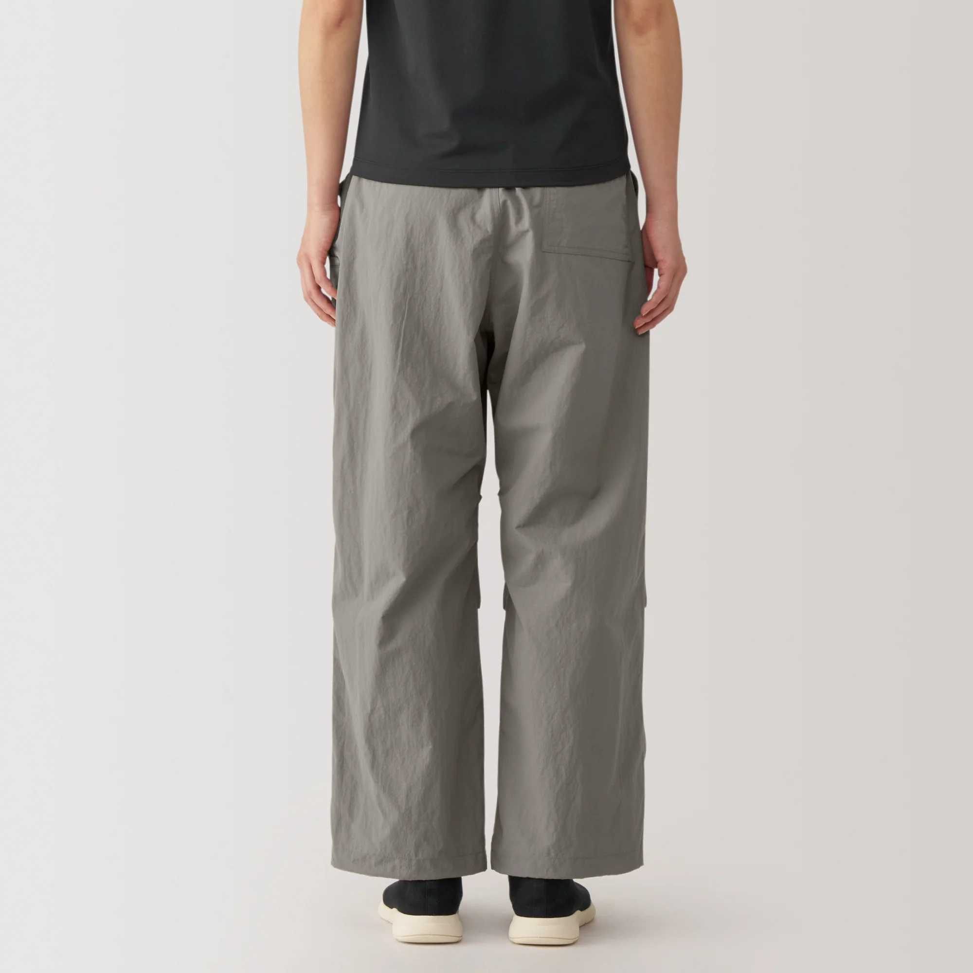 Women's Water Repellent Nylon Wind Wide Pants - Image 17