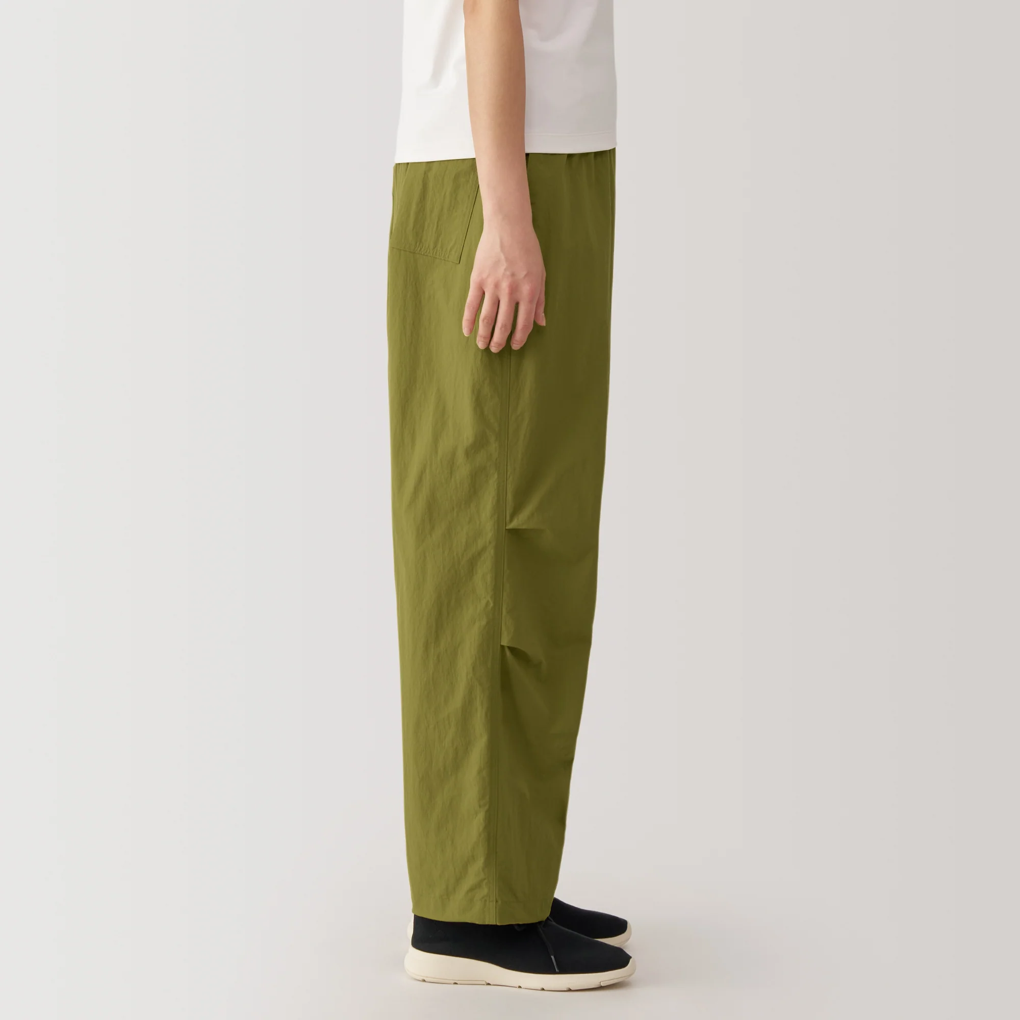 Women's Water Repellent Nylon Wind Wide Pants - Image 27