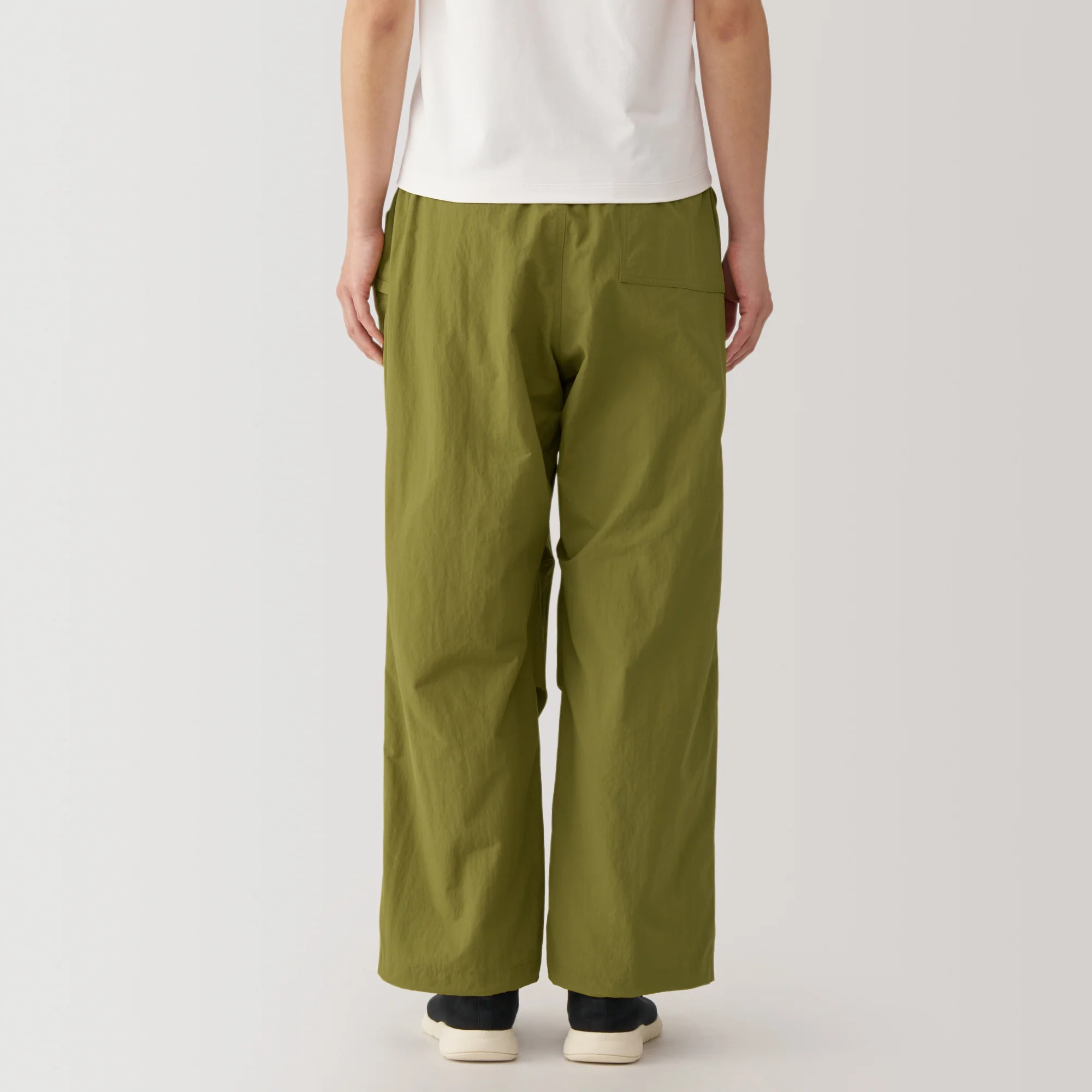 Women's Water Repellent Nylon Wind Wide Pants - Image 28