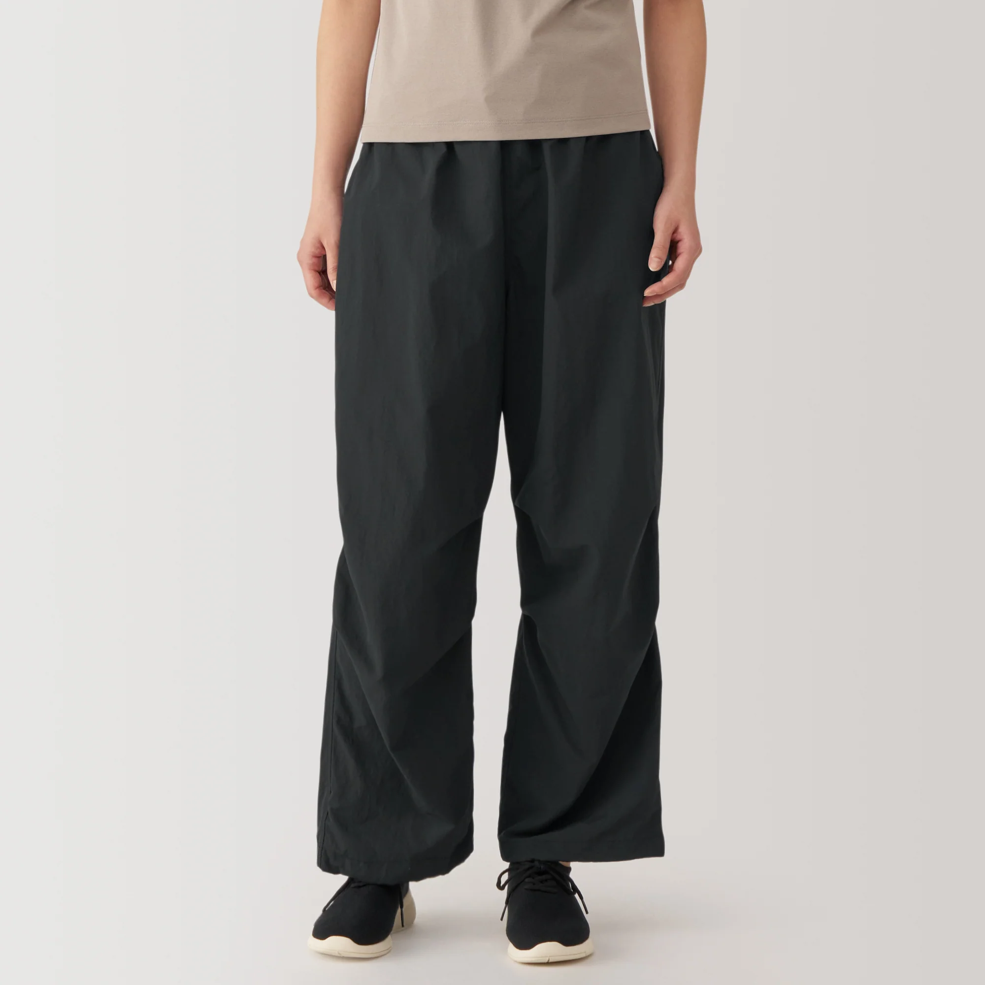 Women's Water Repellent Nylon Wind Wide Pants - Image 36
