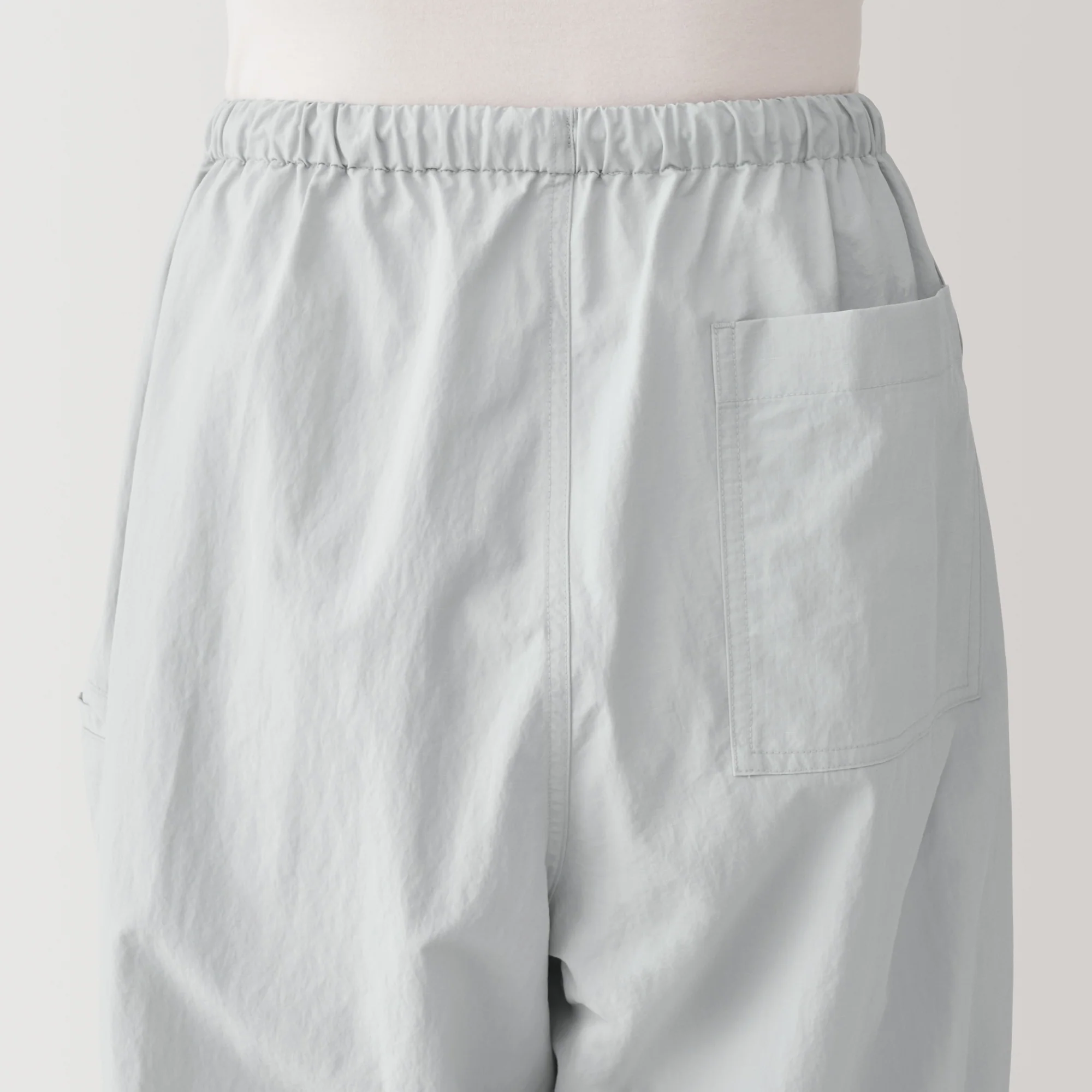 Women's Water Repellent Nylon Wind Wide Pants - Image 8