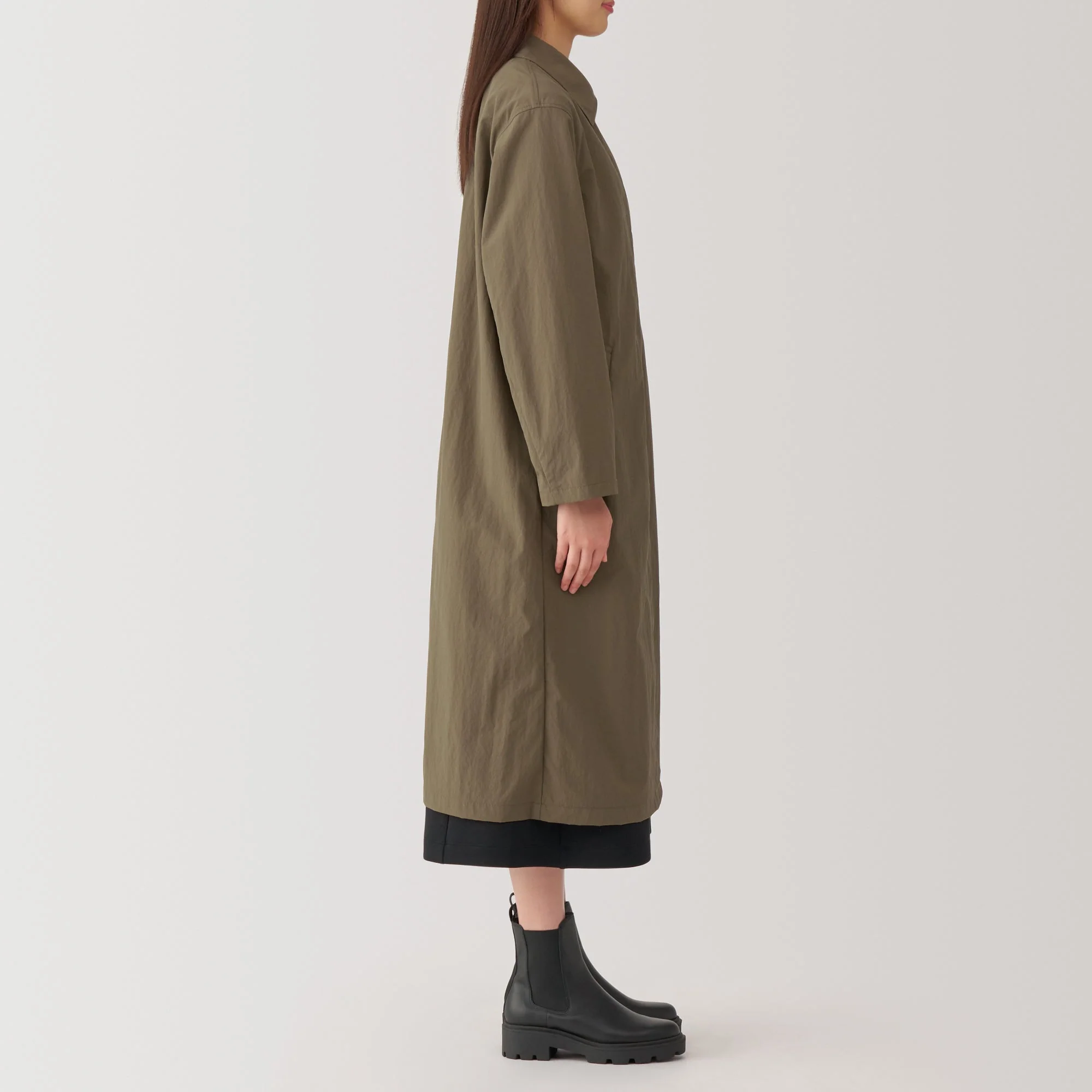 Women's Water Repellent Stand Fall Collar Coat - Image 16
