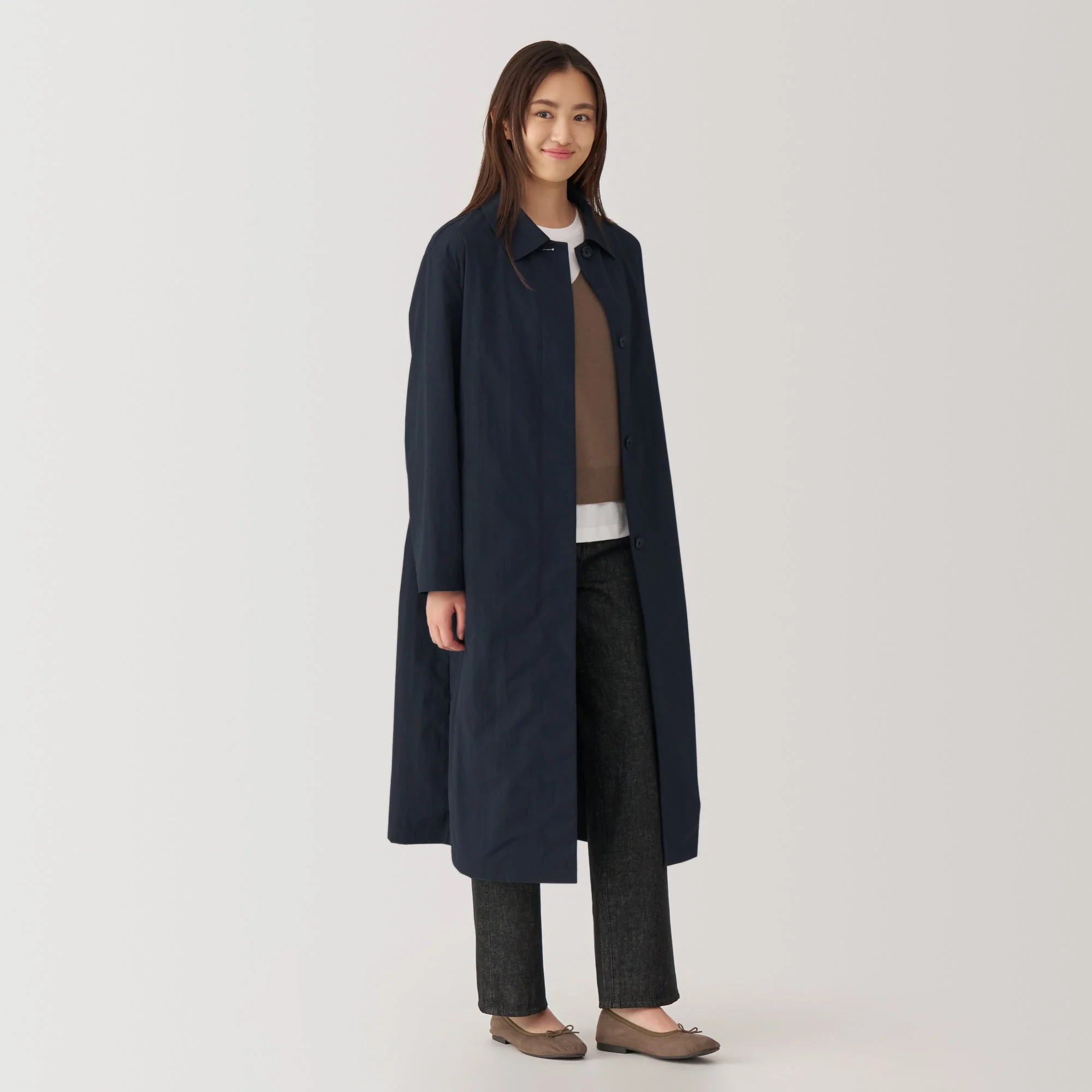 Women's Water Repellent Stand Fall Collar Coat - Image 25