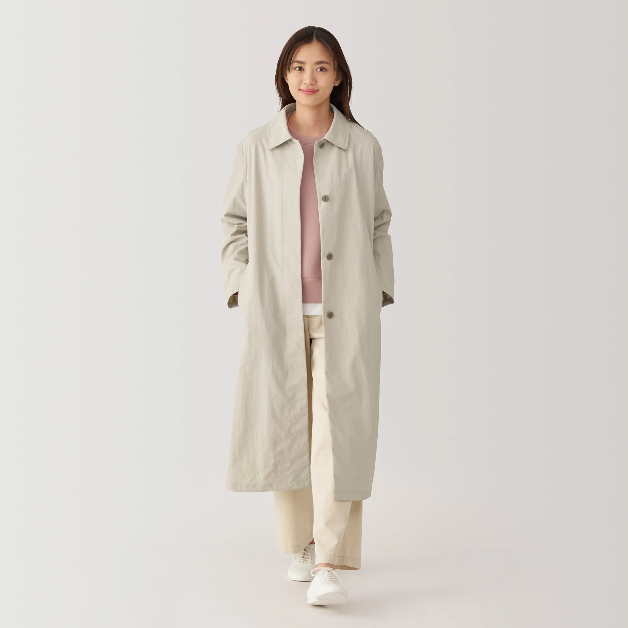 Women's Water Repellent Stand Fall Collar Coat - Image 3