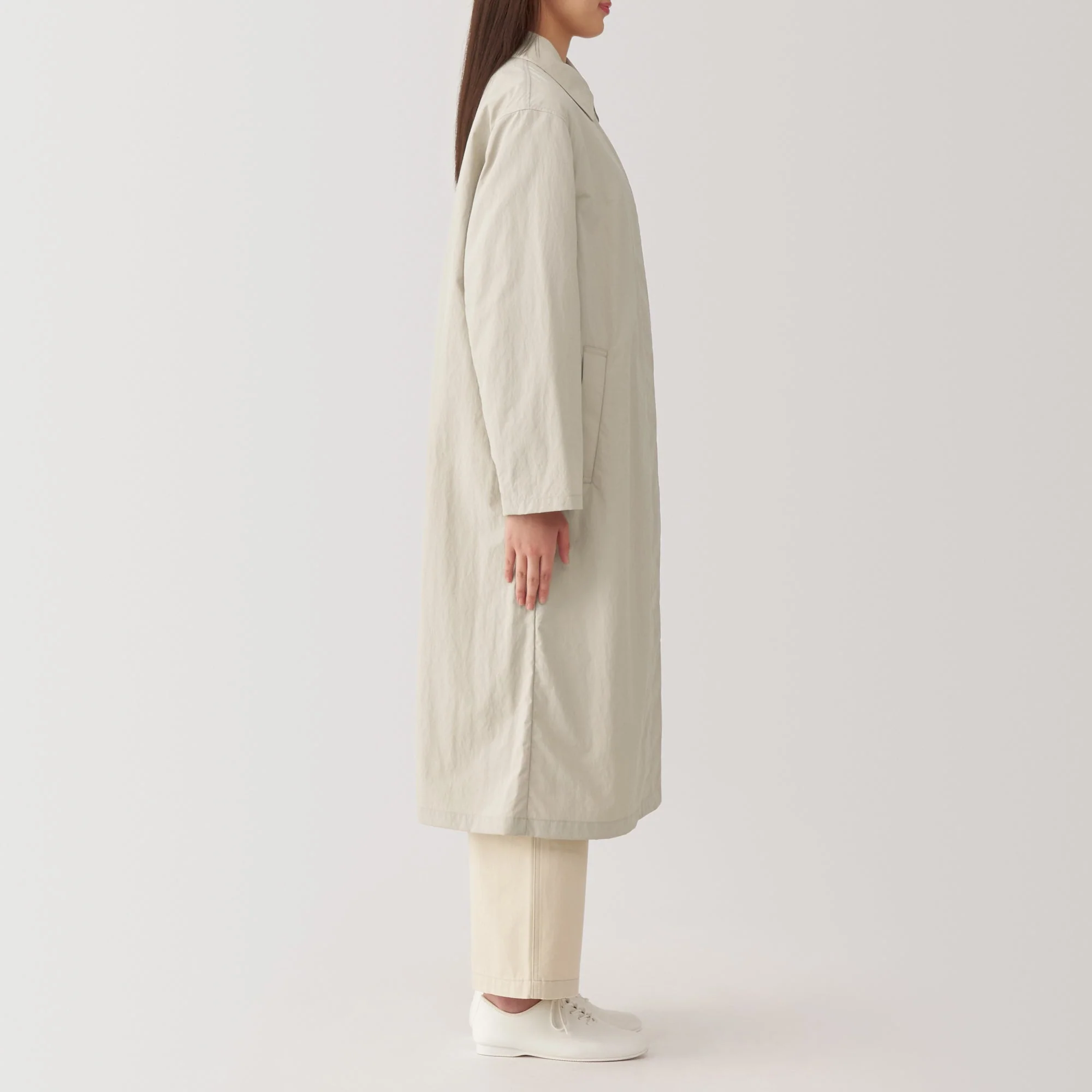 Women's Water Repellent Stand Fall Collar Coat - Image 5