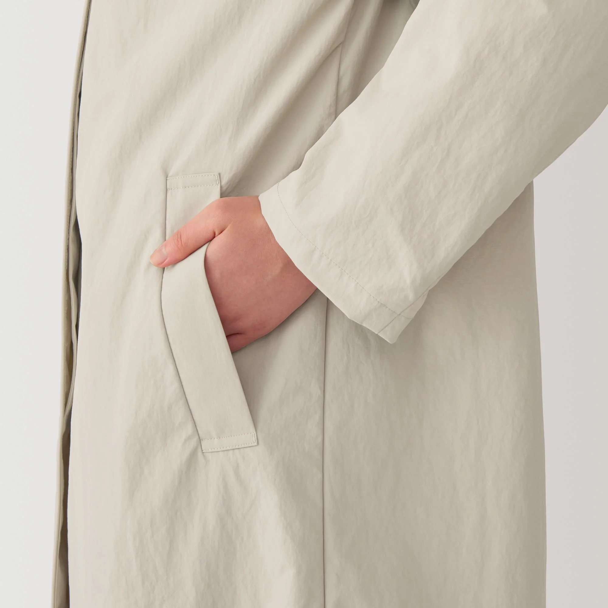 Women's Water Repellent Stand Fall Collar Coat - Image 8