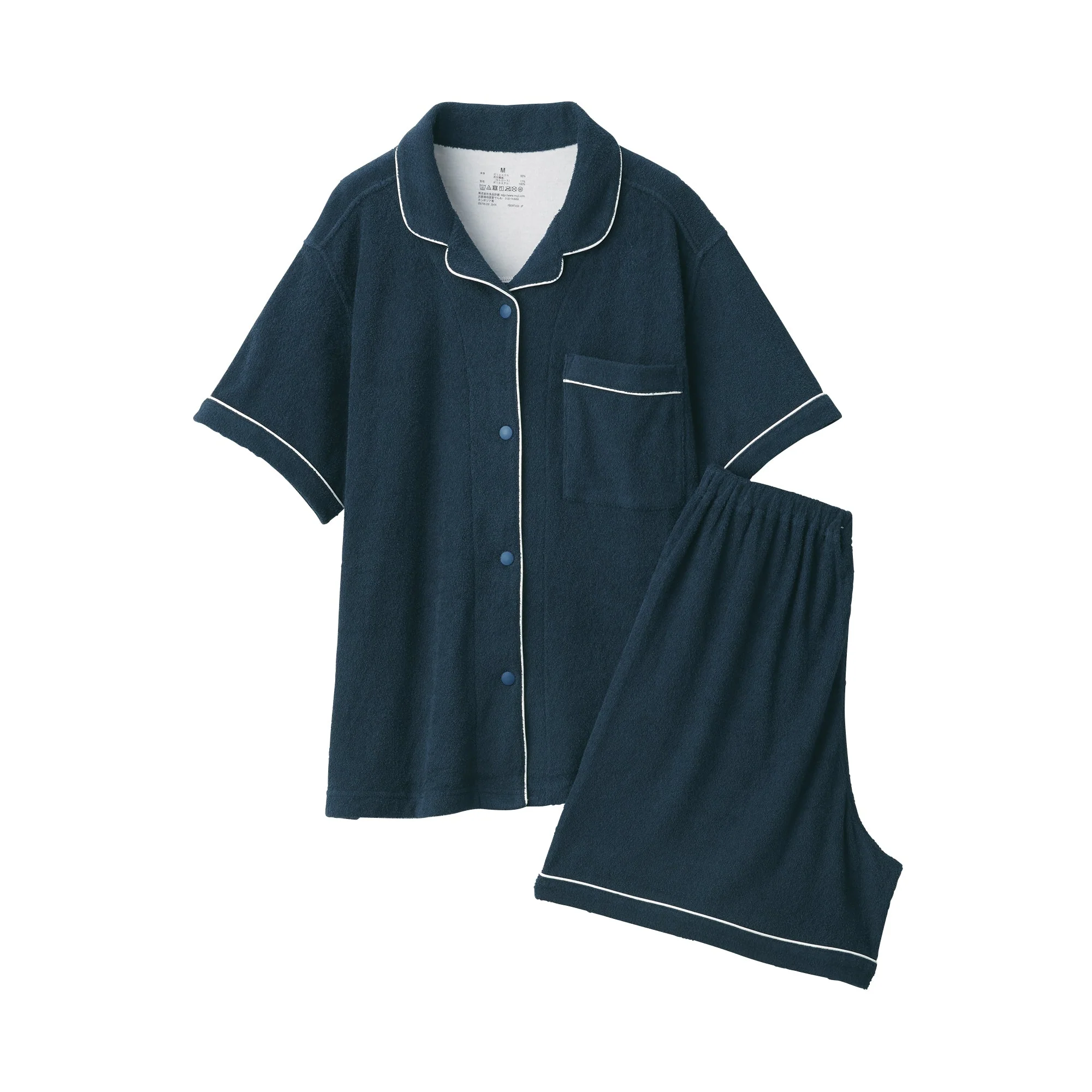 Women's Wearable Pile Towel Short Sleeve Pajamas - Image 20