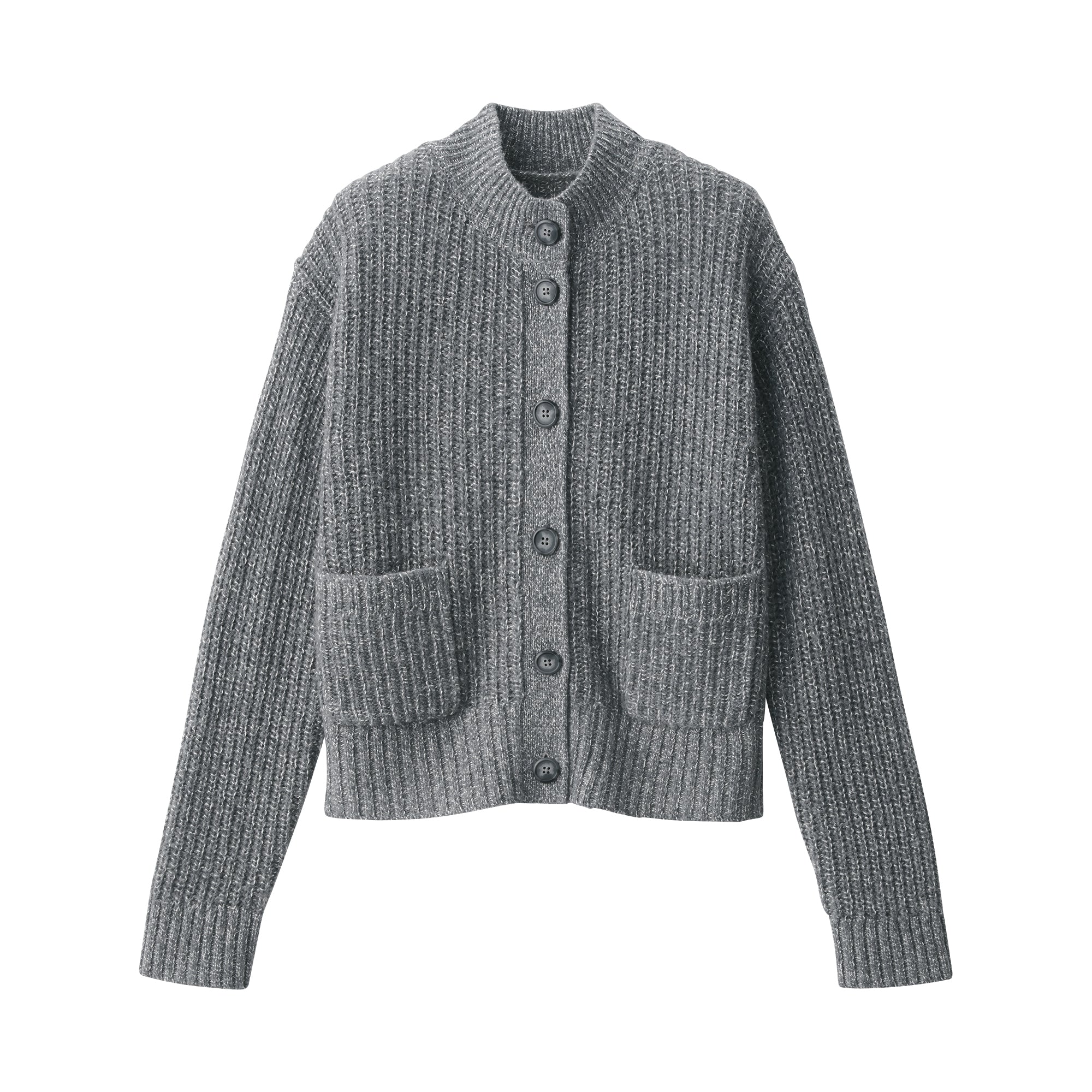 Women's Yak Wool Blend Mock Neck Cardigan - Image 18