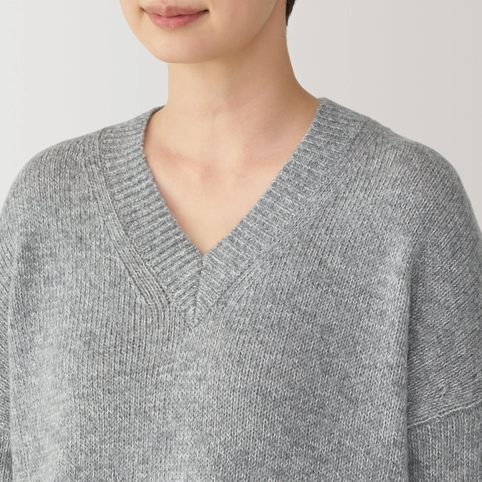 Women's Yak Wool Blend V-Neck Sweater - Image 7