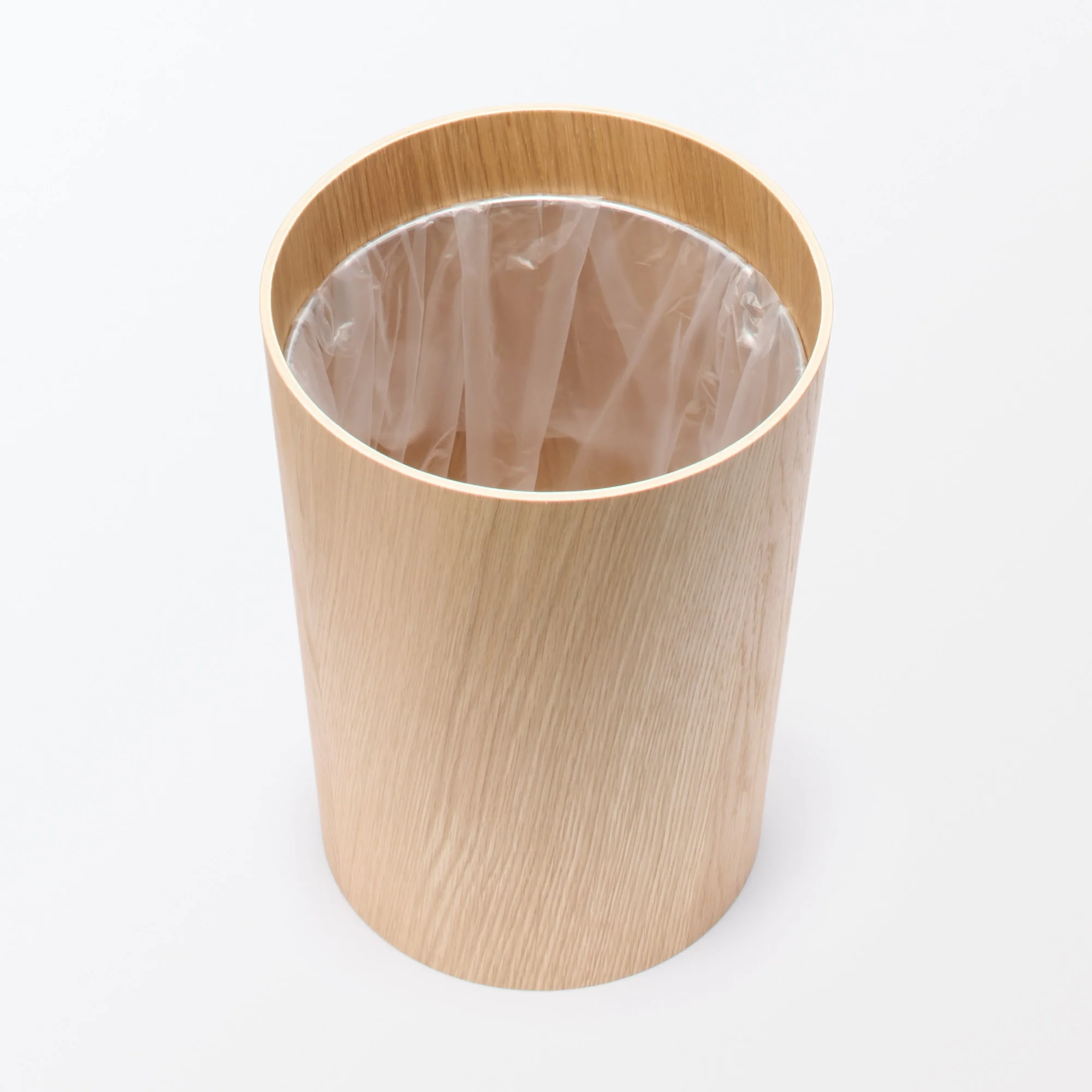 Wooden Dust Bin with Wire Frame (Round) - Image 2
