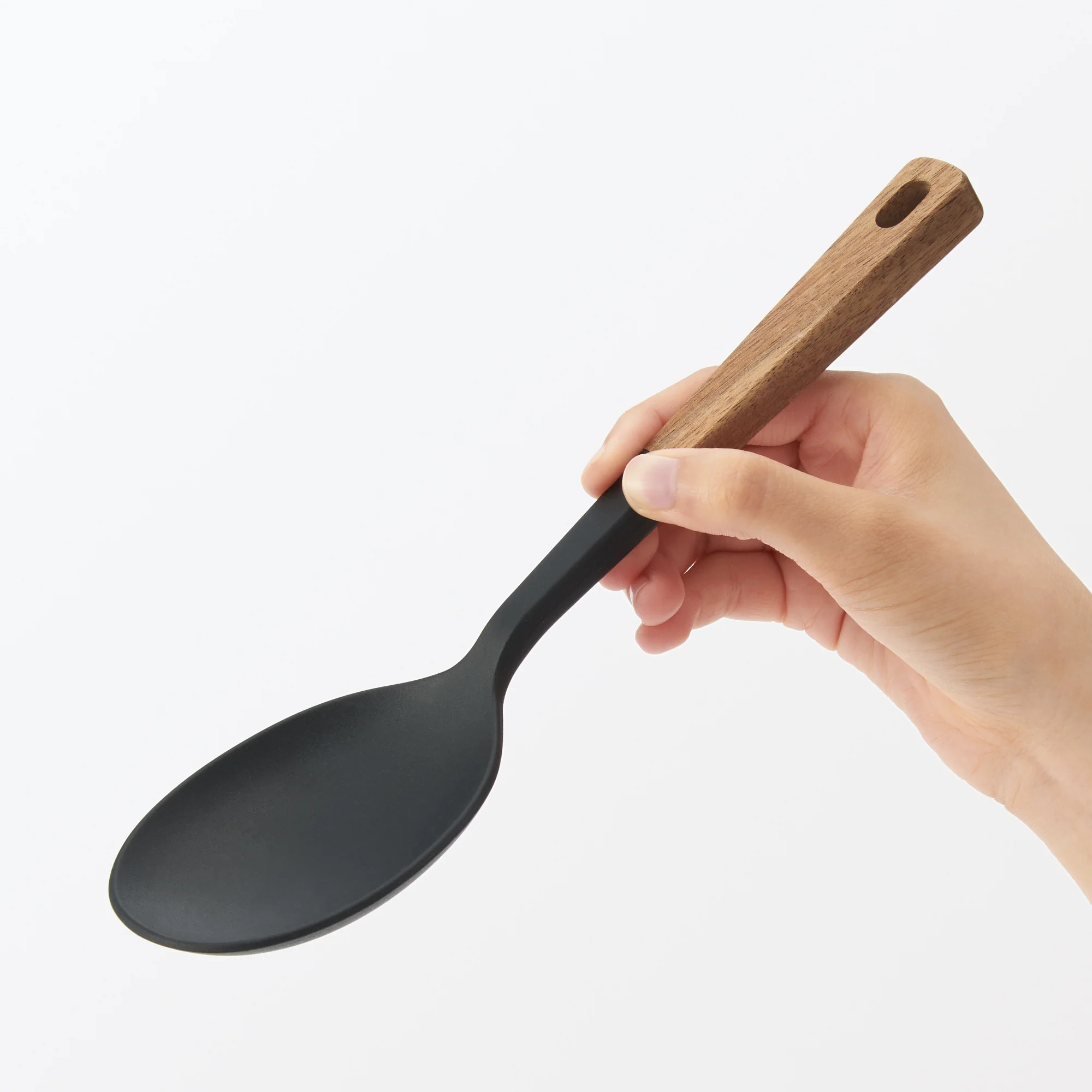 Wooden Handle Silicone Cooking Spoon - Image 6