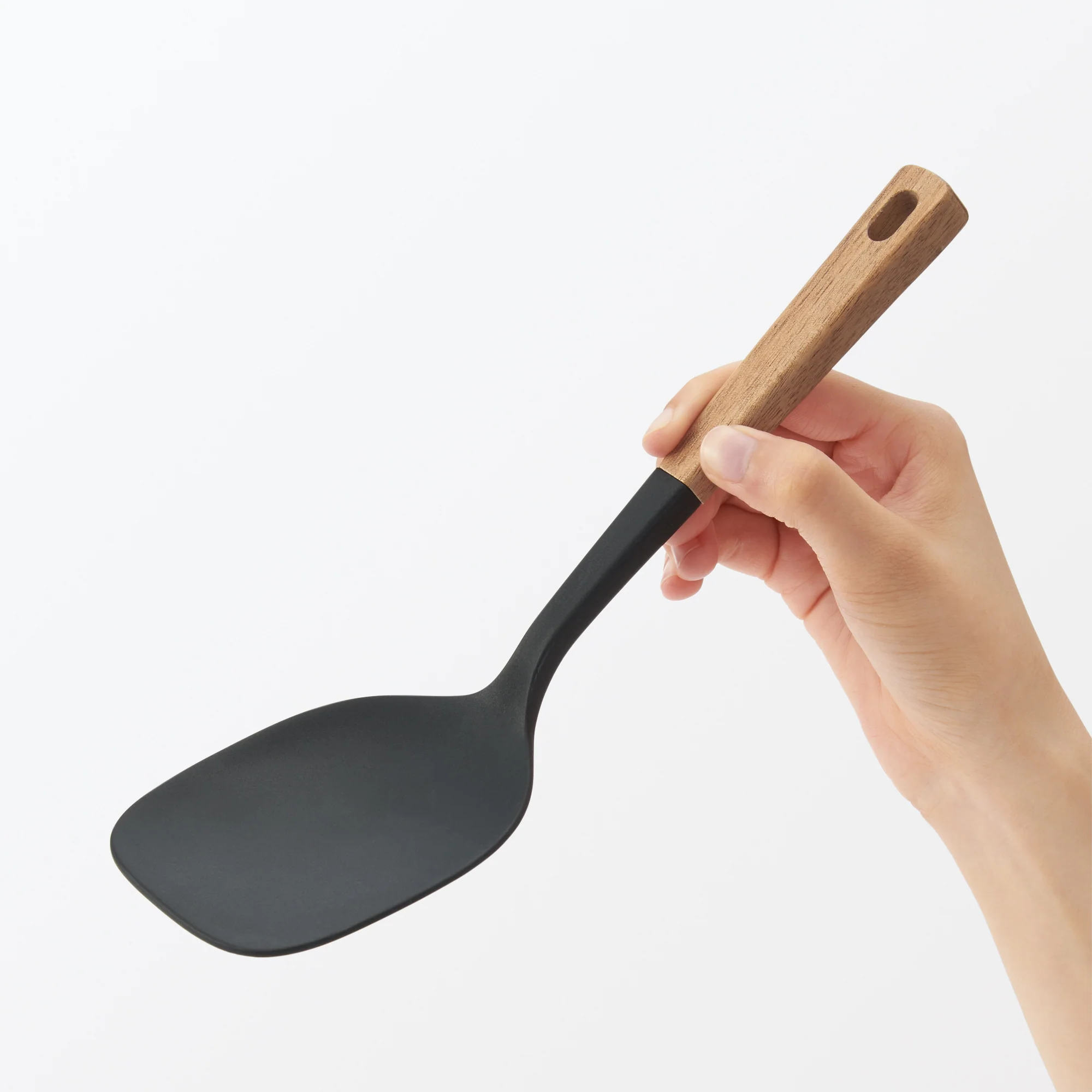 Wooden Handle Silicone Turner - Image 6