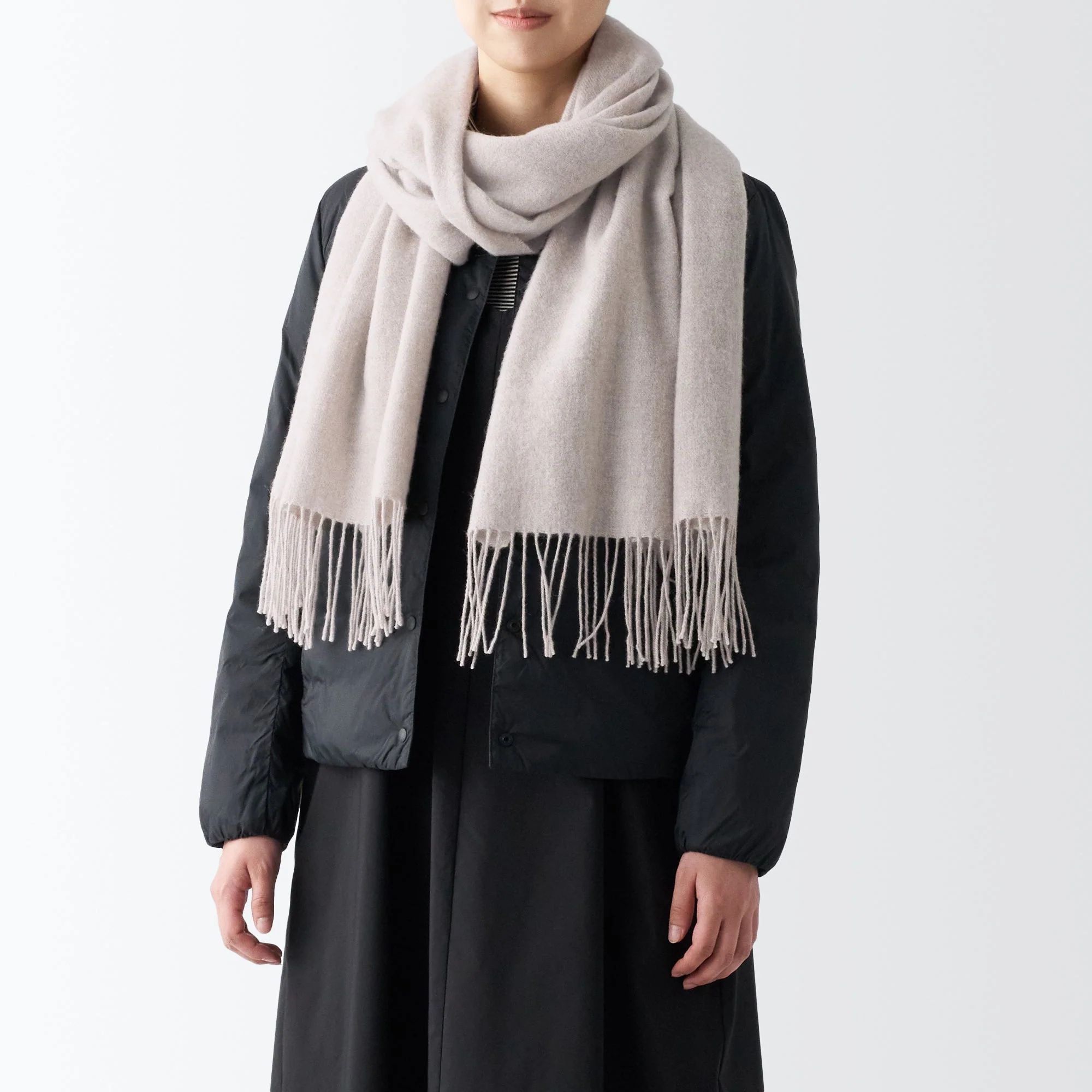 Wool 2-way Large Stole - Image 3