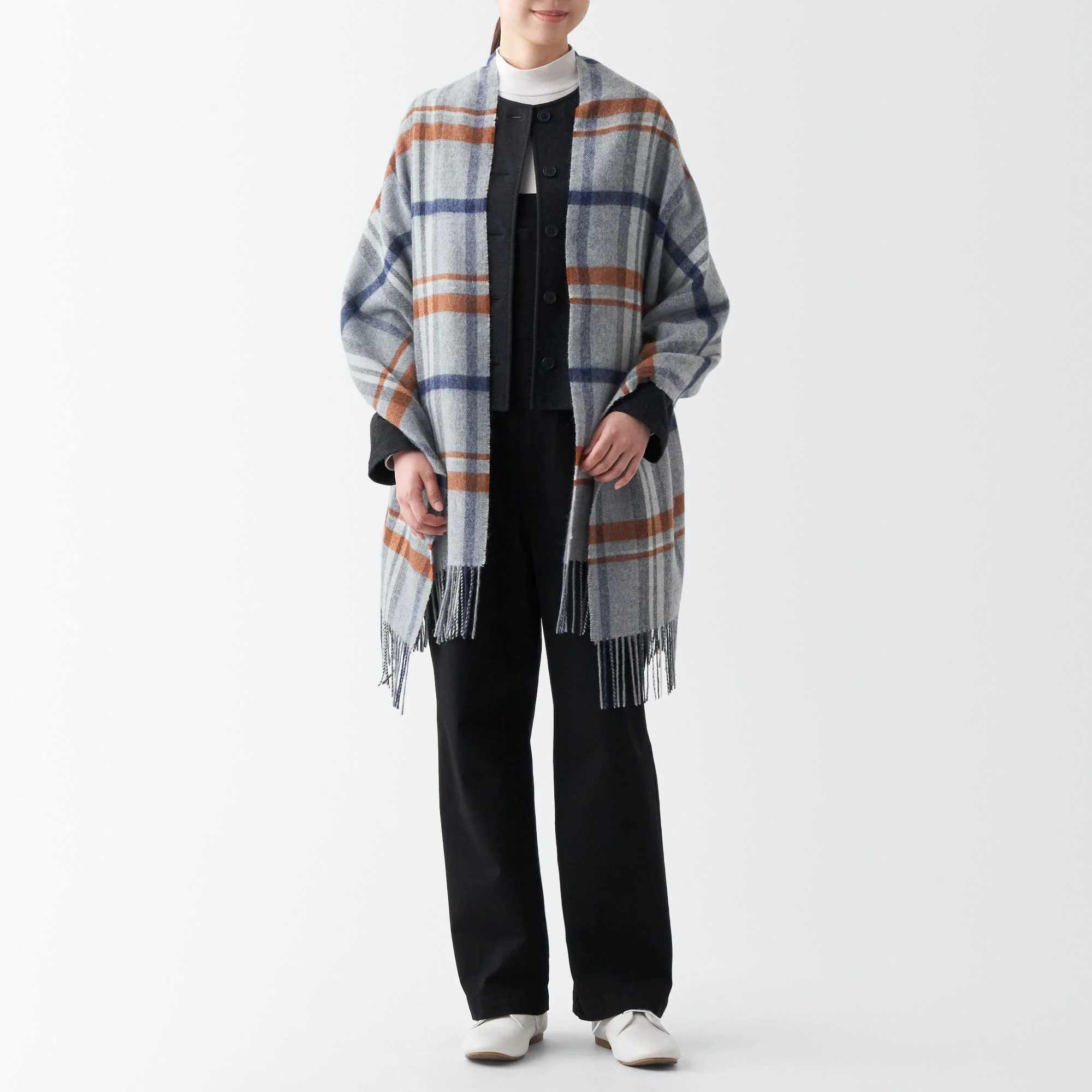 Wool 2-way Patterned Large Stole