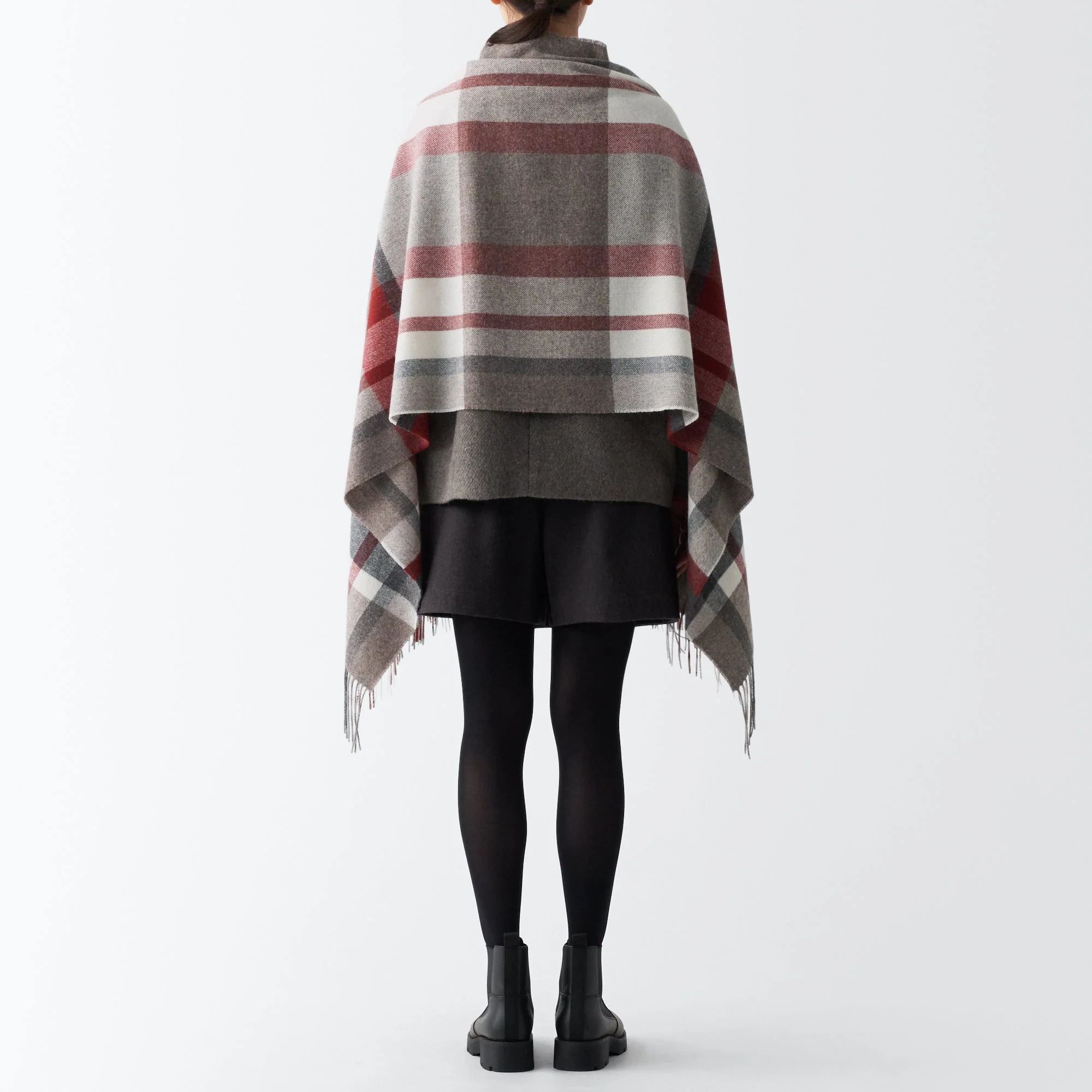 Wool 2-way Patterned Large Stole - Image 15