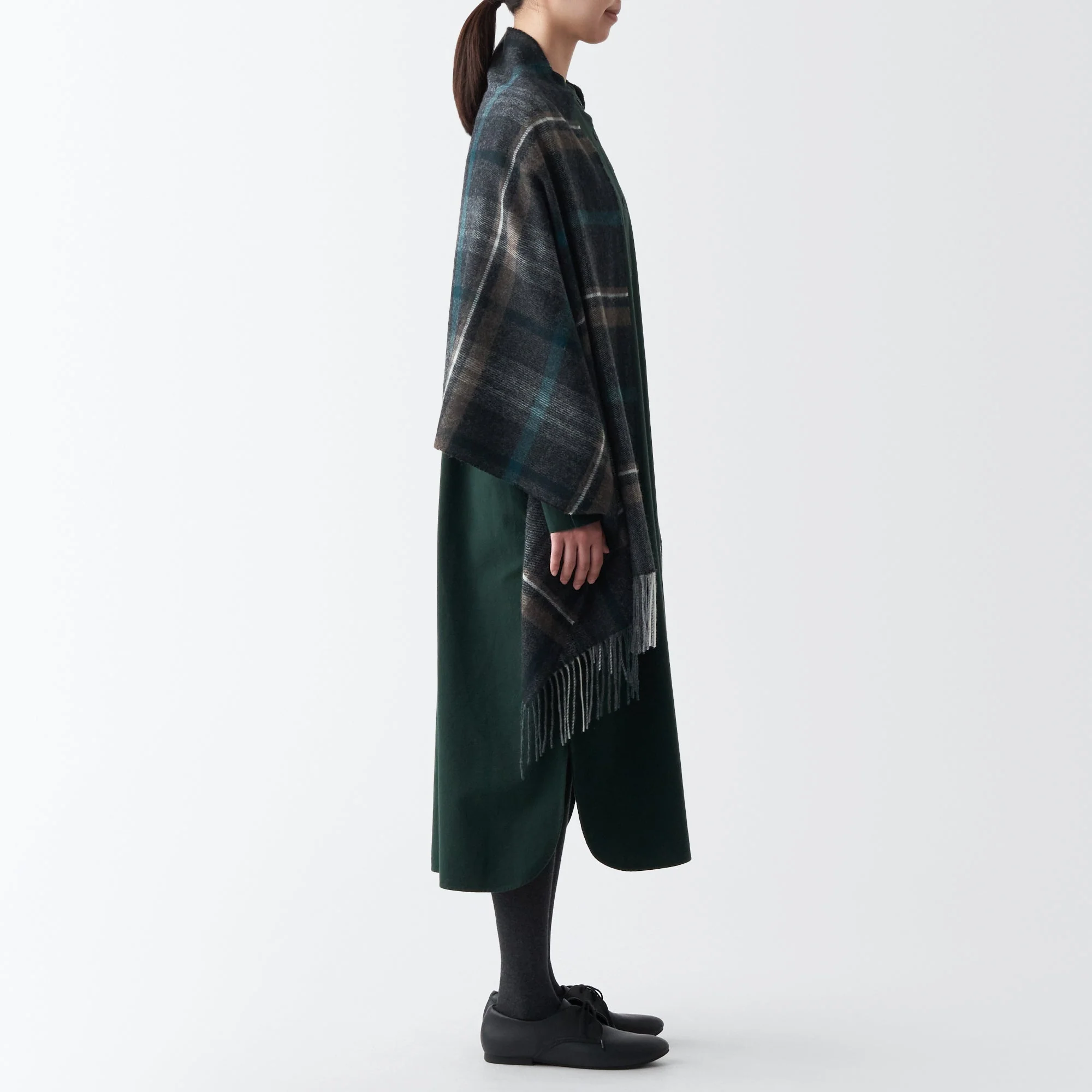 Wool 2-way Patterned Large Stole - Image 32