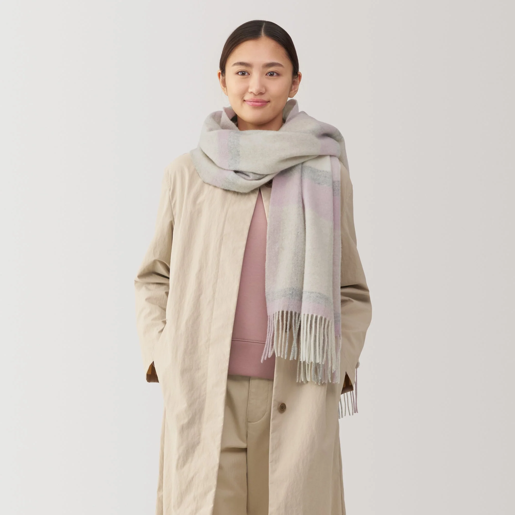 Wool Blanket Patterned Stole - Image 12