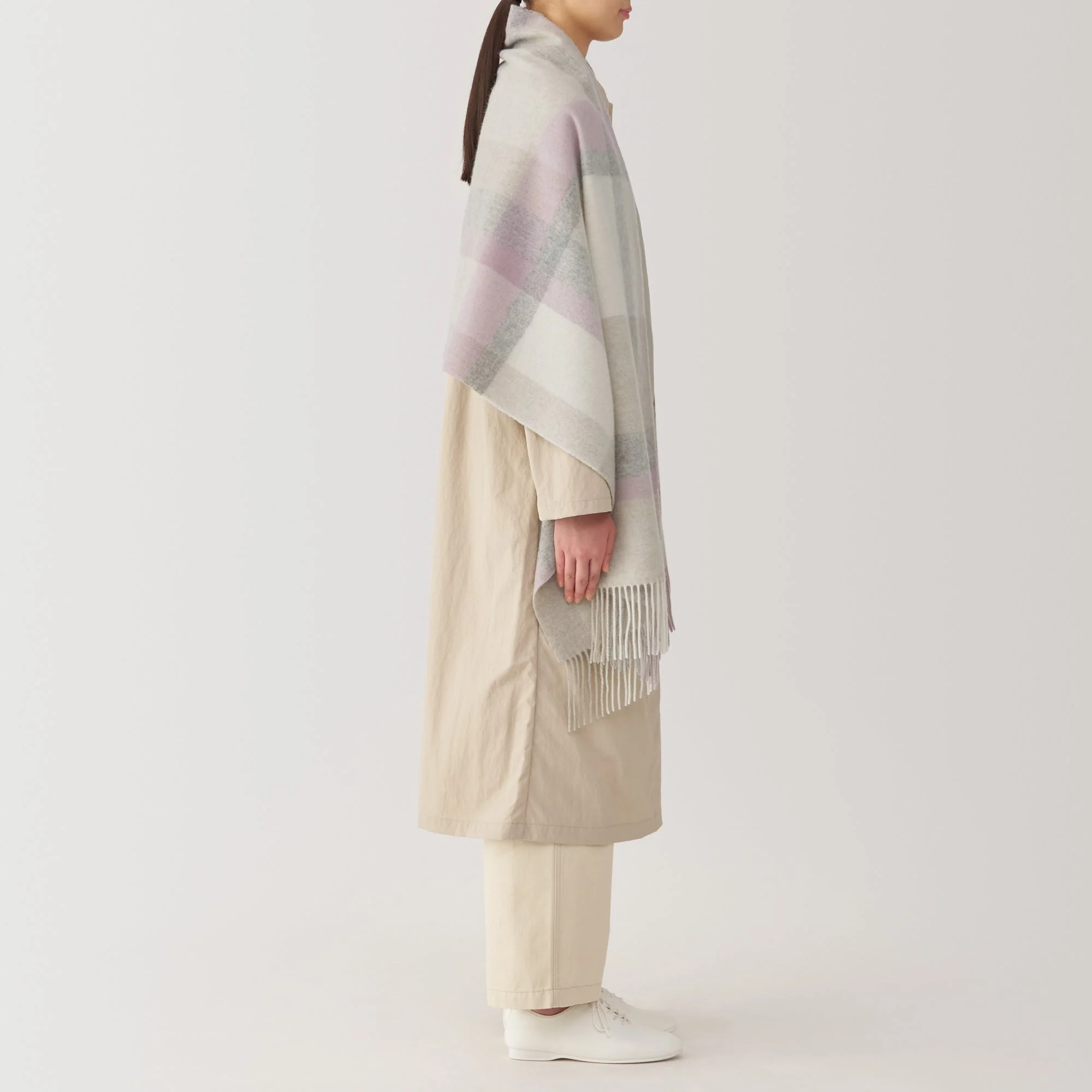 Wool Blanket Patterned Stole - Image 15