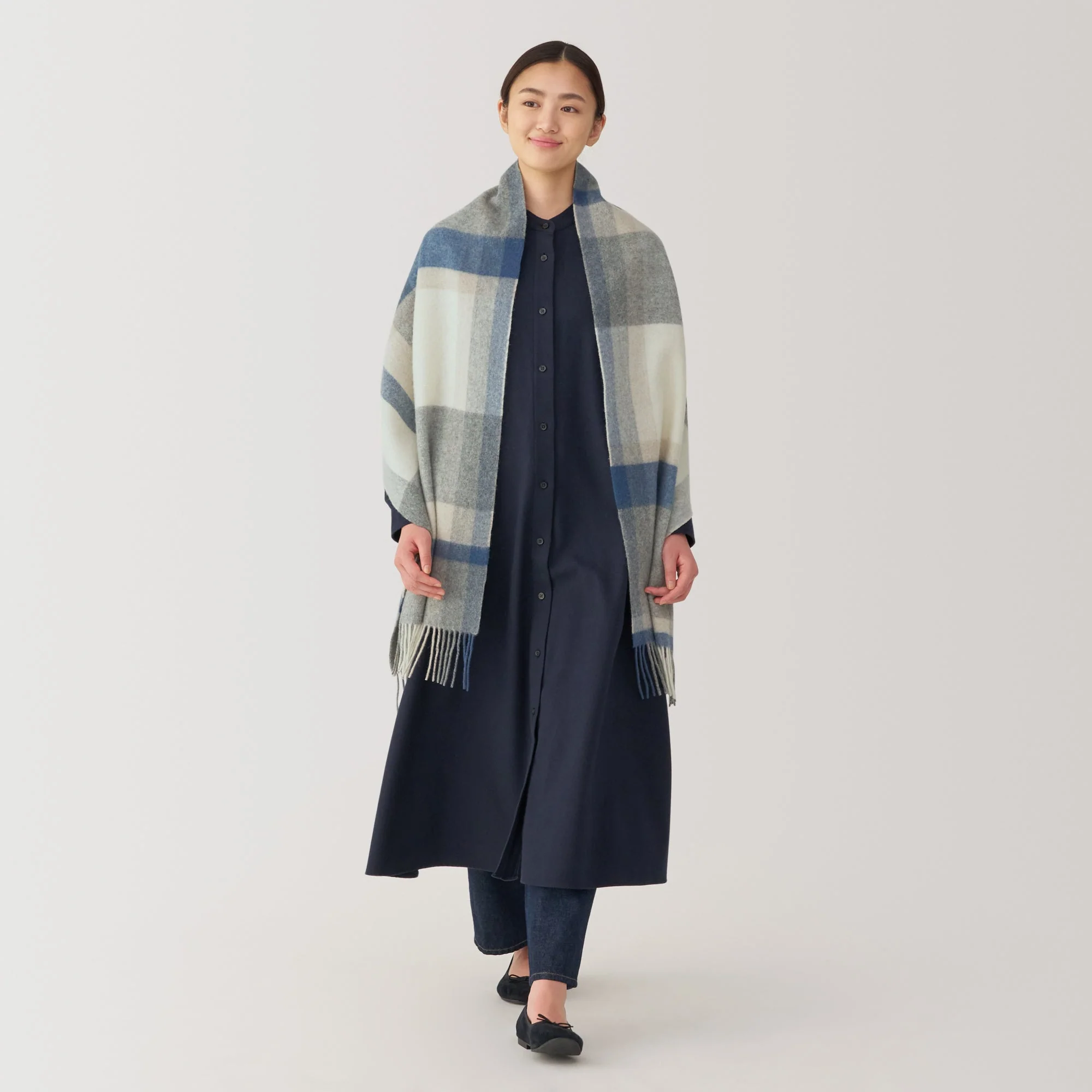 Wool Blanket Patterned Stole - Image 22