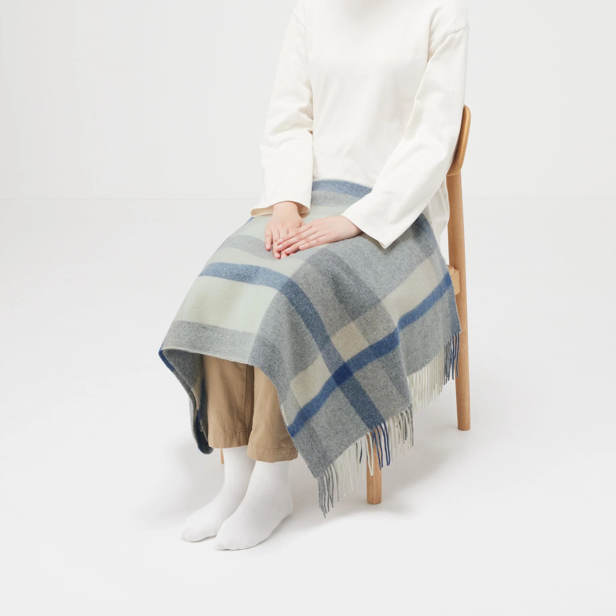 Wool Blanket Patterned Stole - Image 27