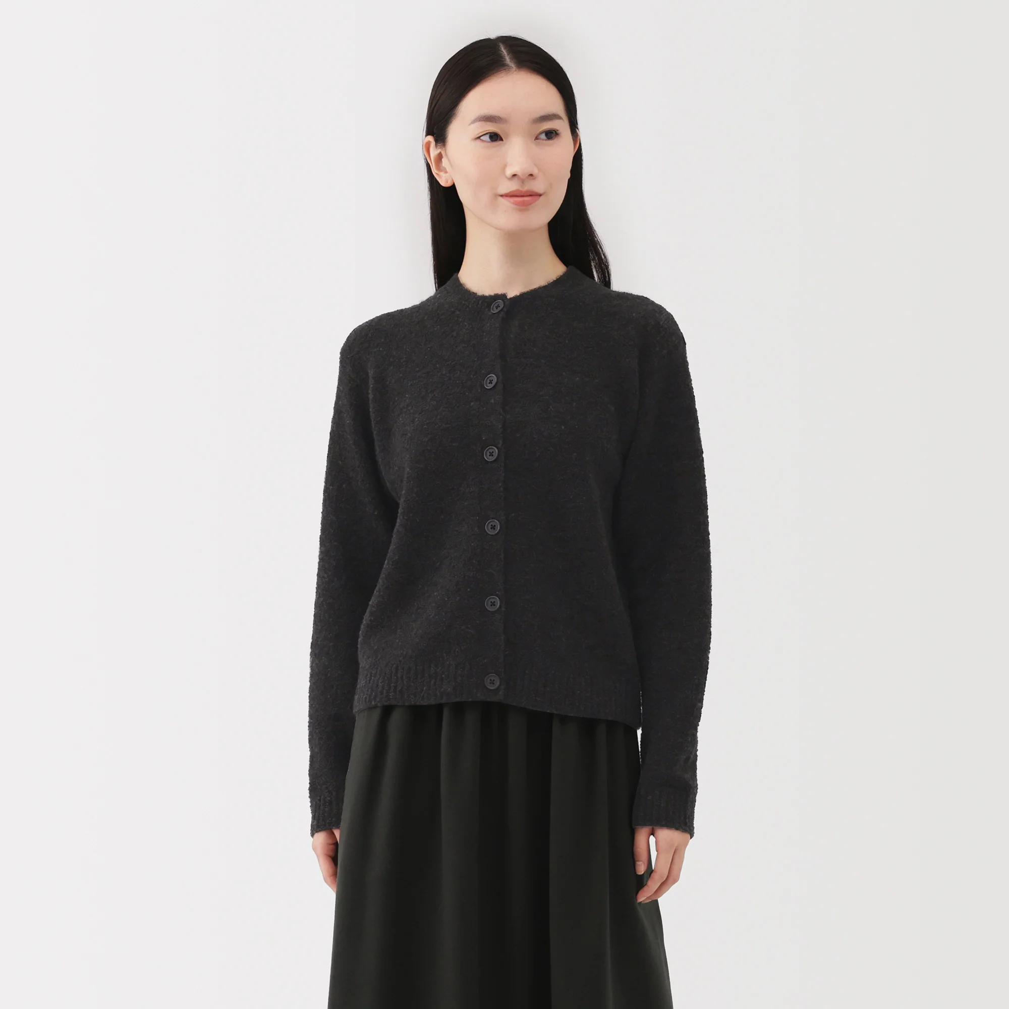 Wool Boucle Cardigan - Image 17