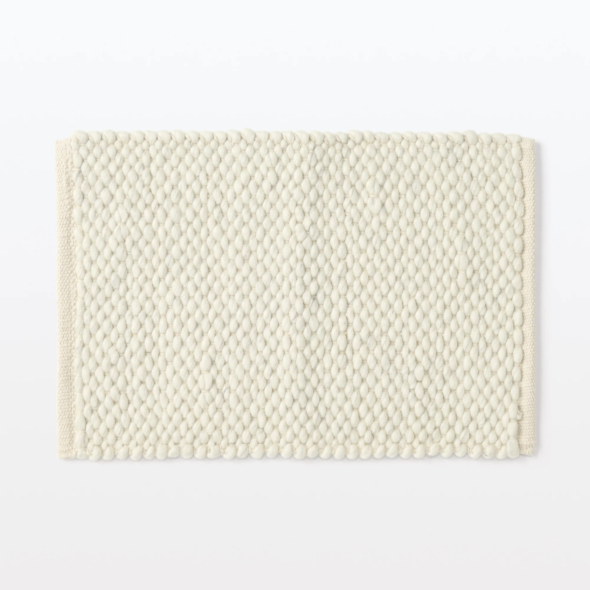 Wool Cotton Thick Weave Floor Mat - W40 x L60 cm - Image 4
