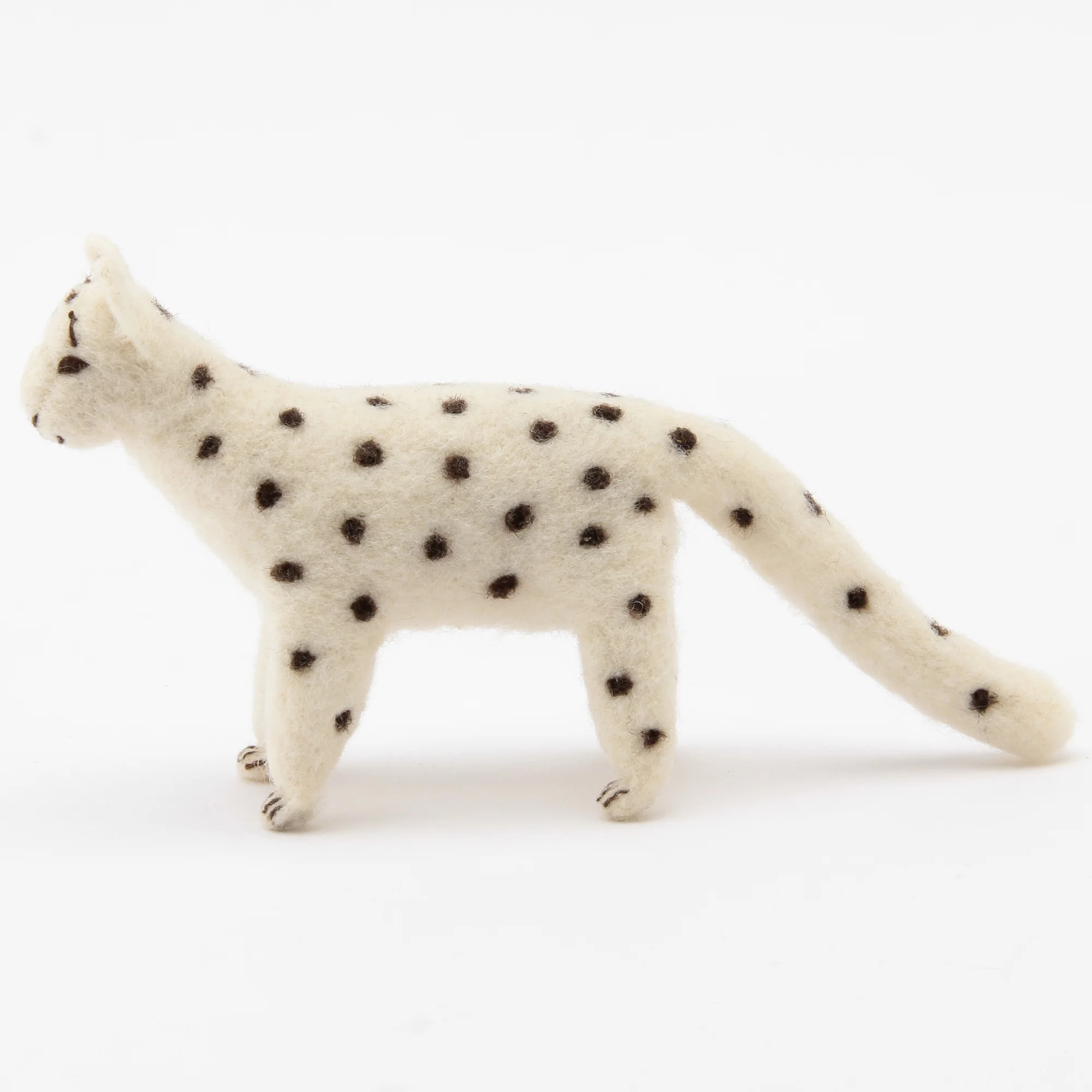 Wool Felt Animal - Snow Leopard - Image 2