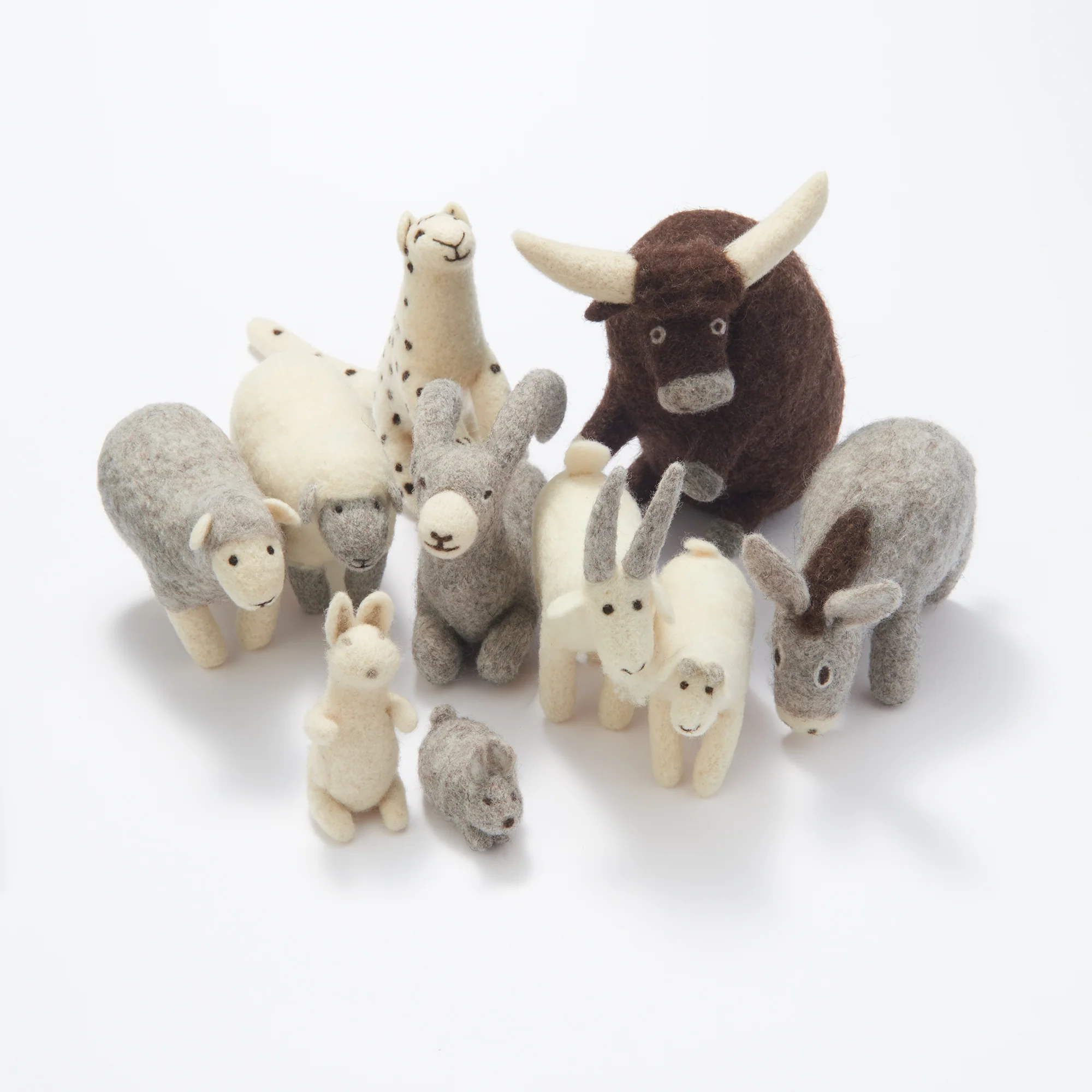Wool Felt Animal - Standing Rabbit - Image 4